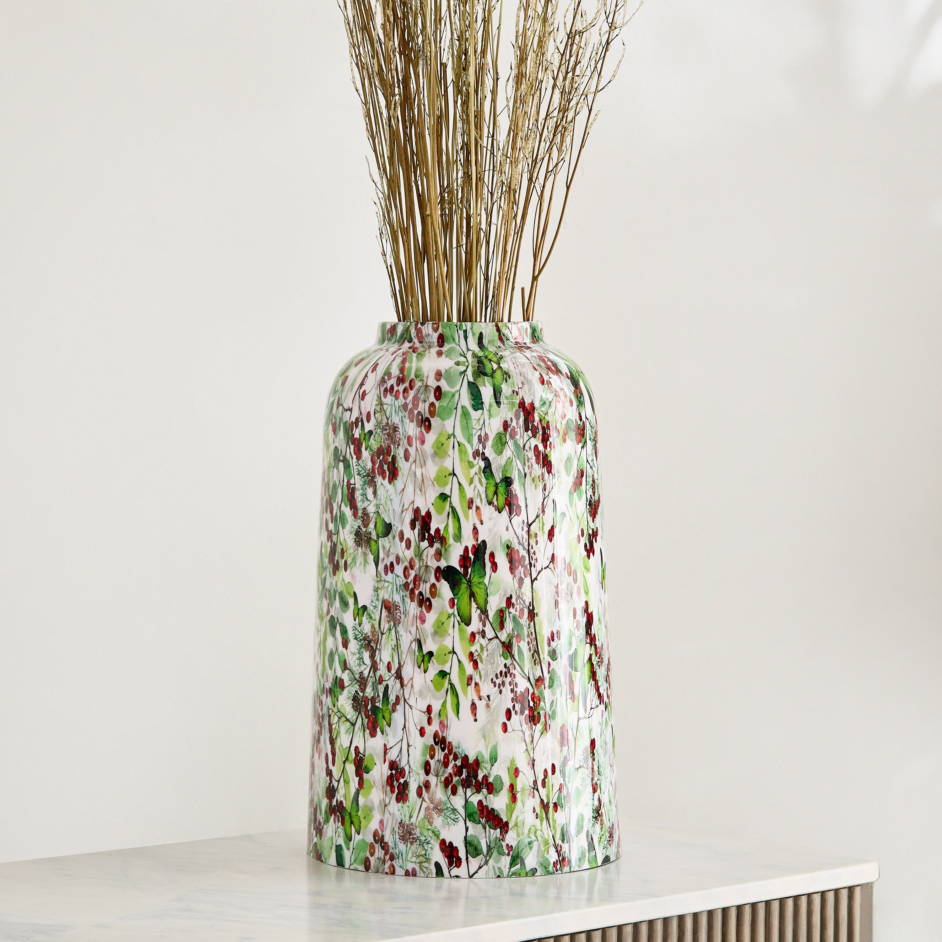 مزهرية مطلية من بيري - 23.5x23.5x39.5 سم-hbxhomeware-homedecor-vases-image-1