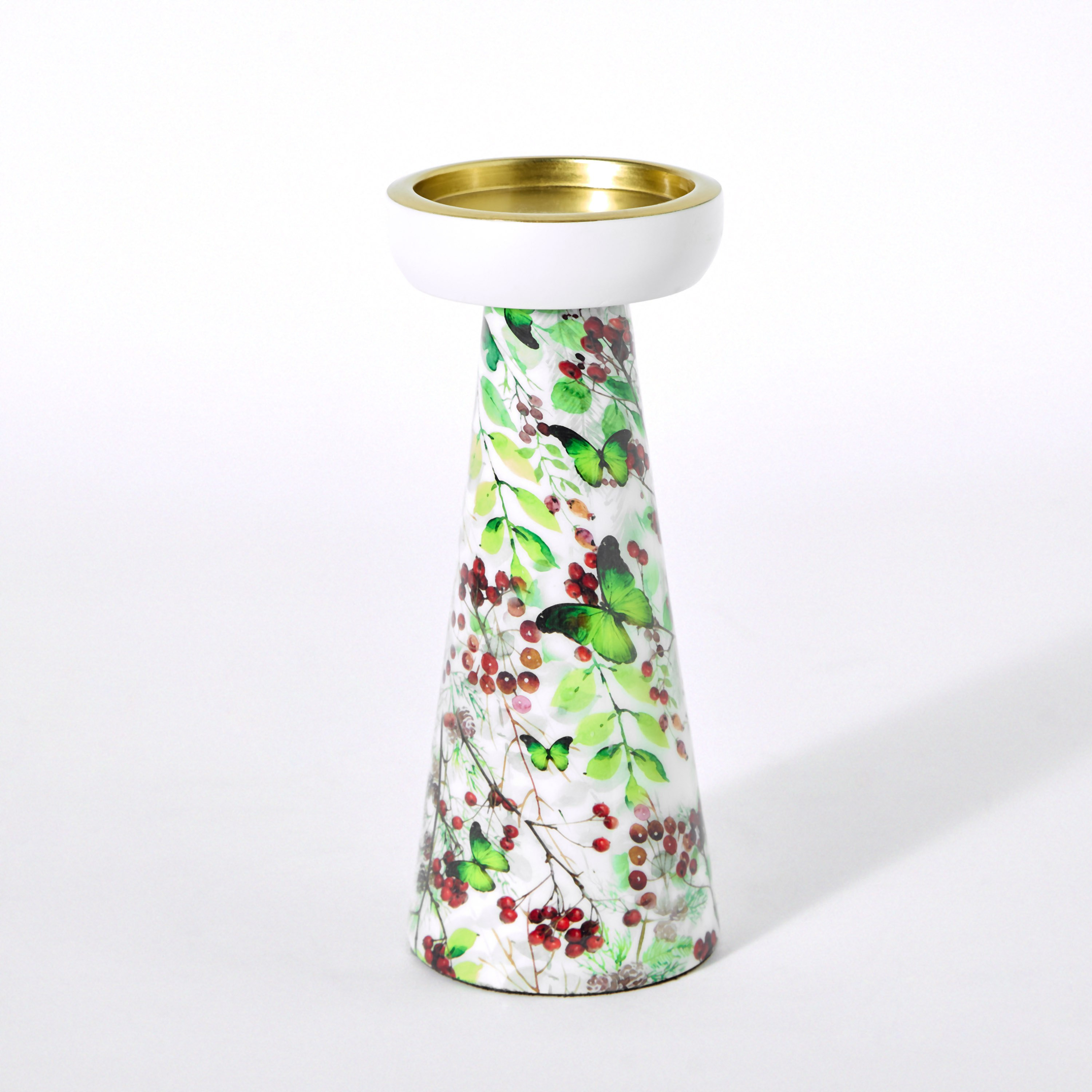 حامل شموع عمودي مطلي بالمينا من بيري - 10x10x24 سم-hbxlivingroom-decorandaccessories-candleholders-image-5