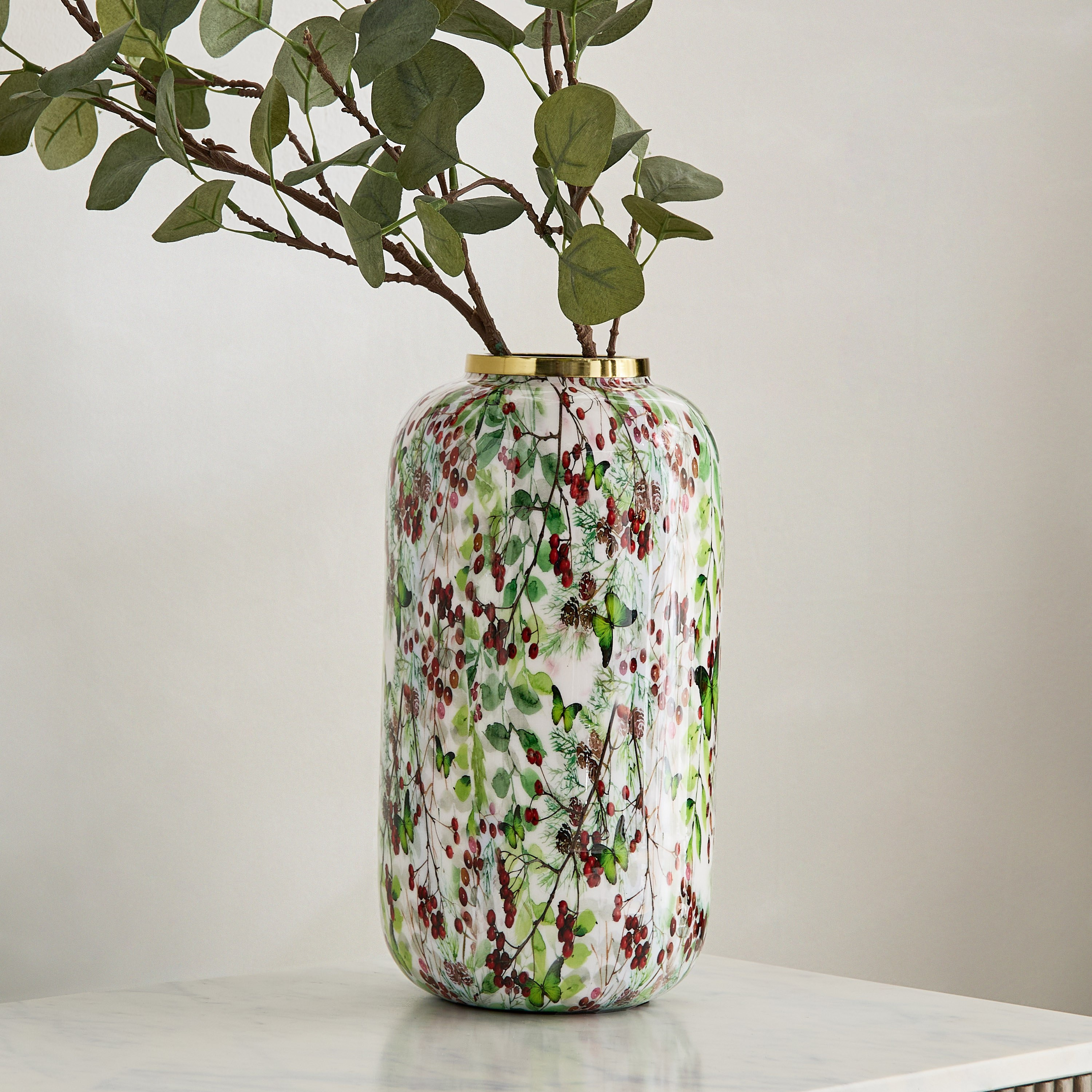 Berry Enamelled Vase - 17x17x31.5 cm-PROMO_HB_AE_B1G1_250925-image-1