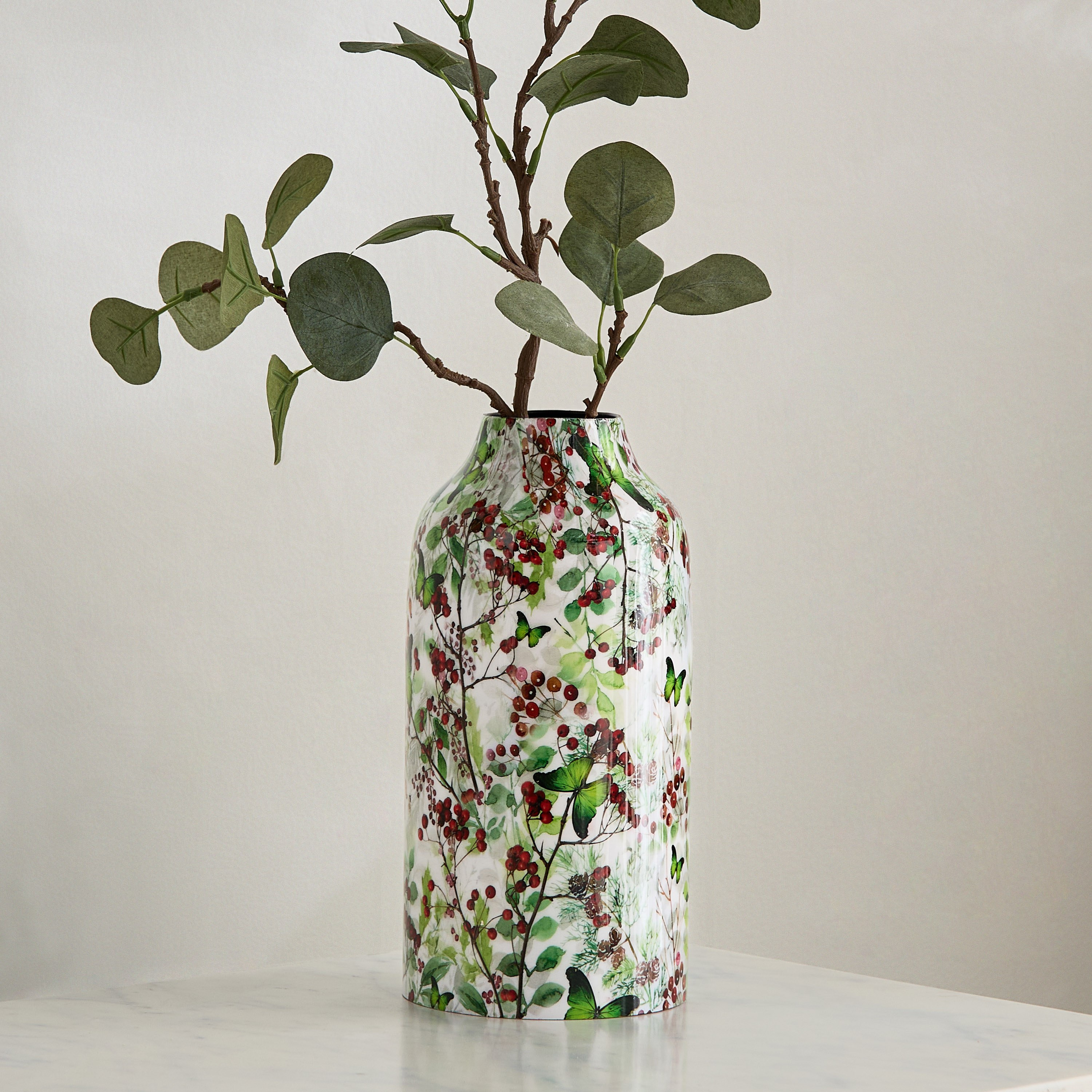 مزهرية مطلية من بيري - 12.5x12.5x25.5 سم-hbxbedroom-decorandaccessories-vases-image-1