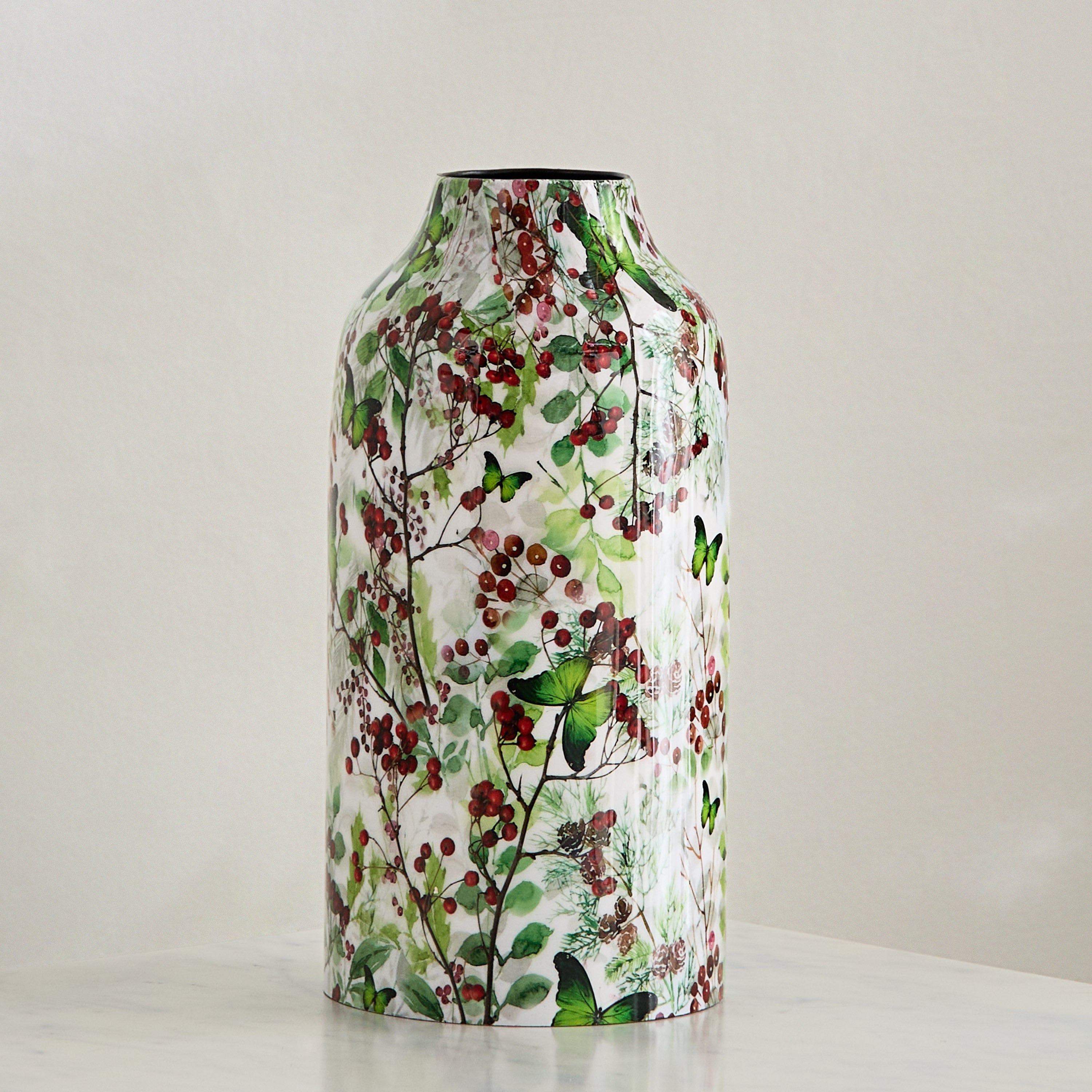 مزهرية مطلية من بيري - 12.5x12.5x25.5 سم-hbxbedroom-decorandaccessories-vases-image-2