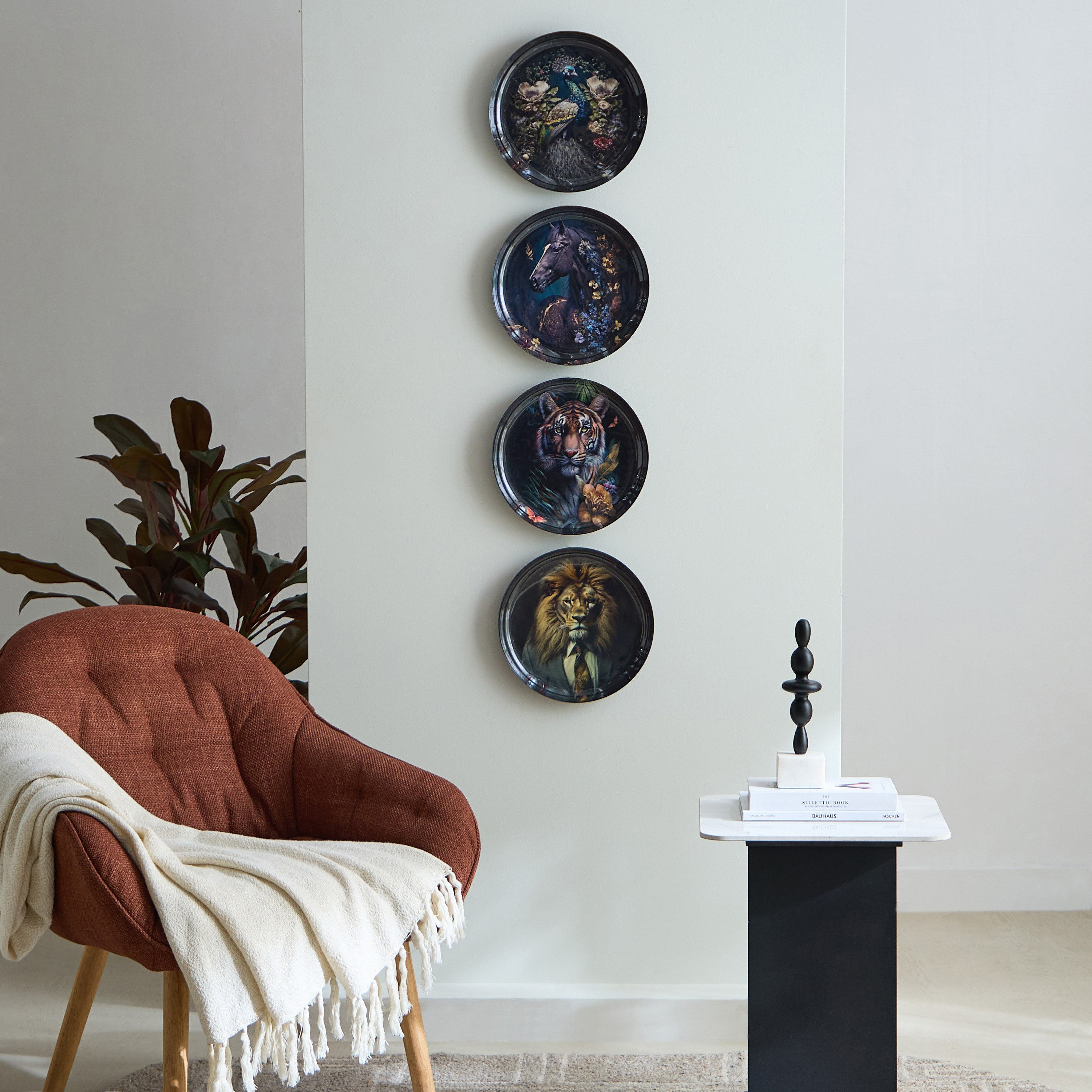 Nathal Enamelled Horse Wall Hanging Tray - 29x29x3 cm-PROMO_HB_AE_B1G1_250925-image-4