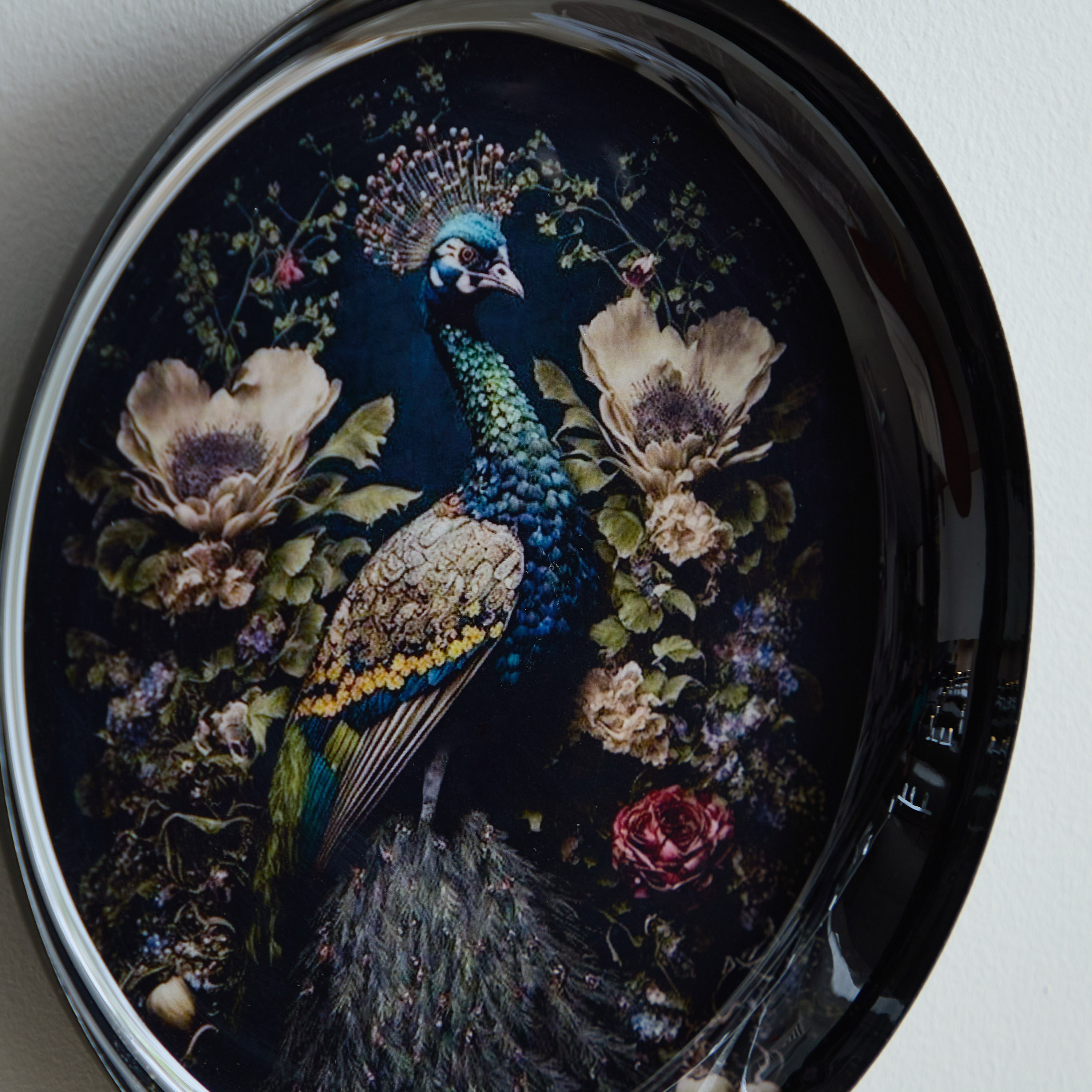 Nathal Enamelled Peacock Wall Hanging Tray - 29.5x29.5x3 cm-PROMO_HB_AE_B1G1_250925-image-3