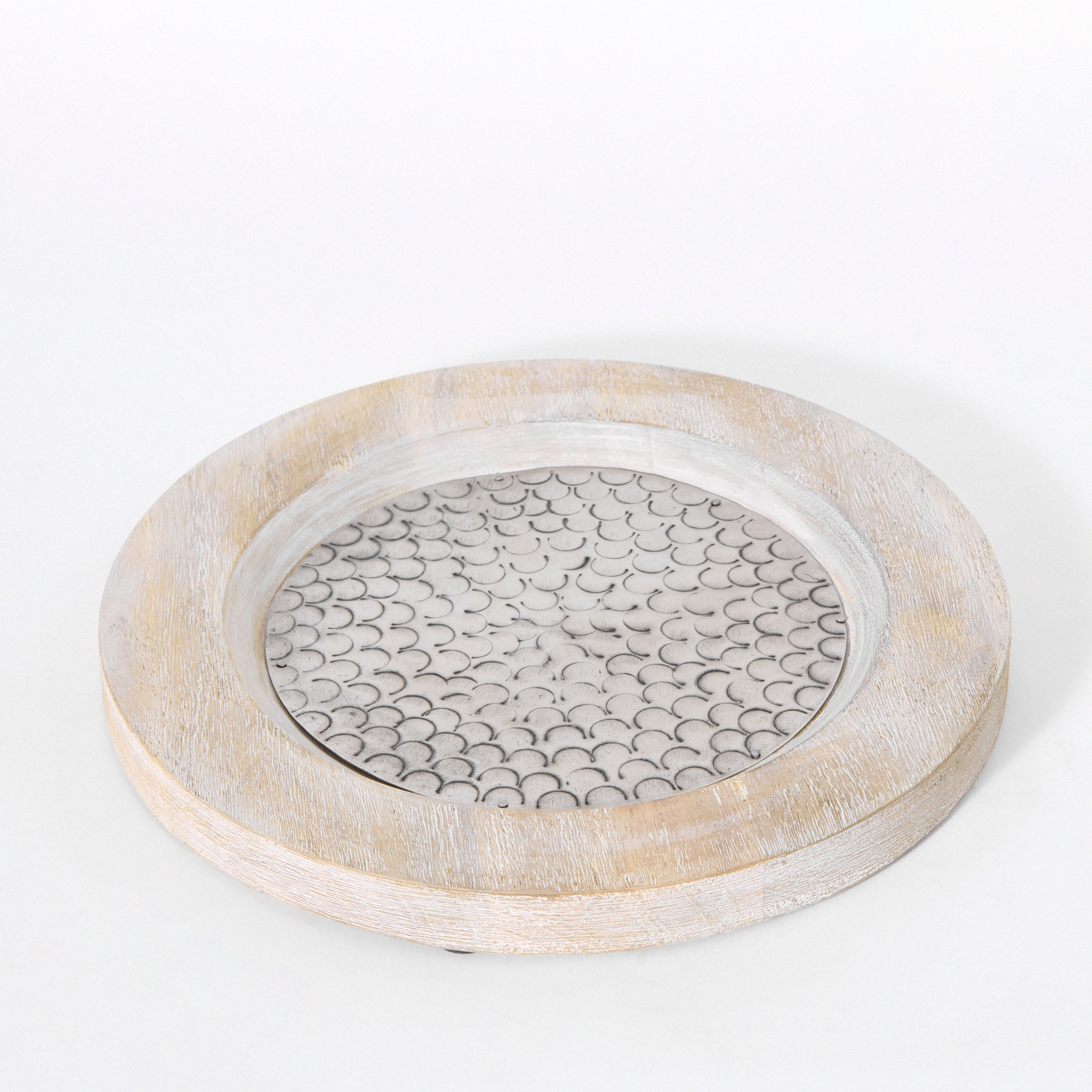 صينية ديكور خشب بتفاصيل حديد من فليج - 30x30x2.5 سم-hbxhomeware-hbxdecorandfurnishings-image-5
