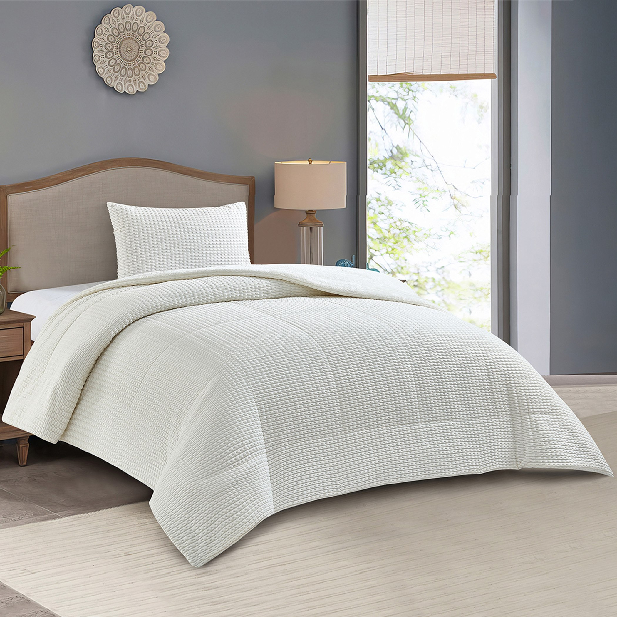 Bern Milo 2-Piece Embossed Flannel Twin Comforter Set - 150x220 cm-hbxhomeware-hbxbedroom-image-1