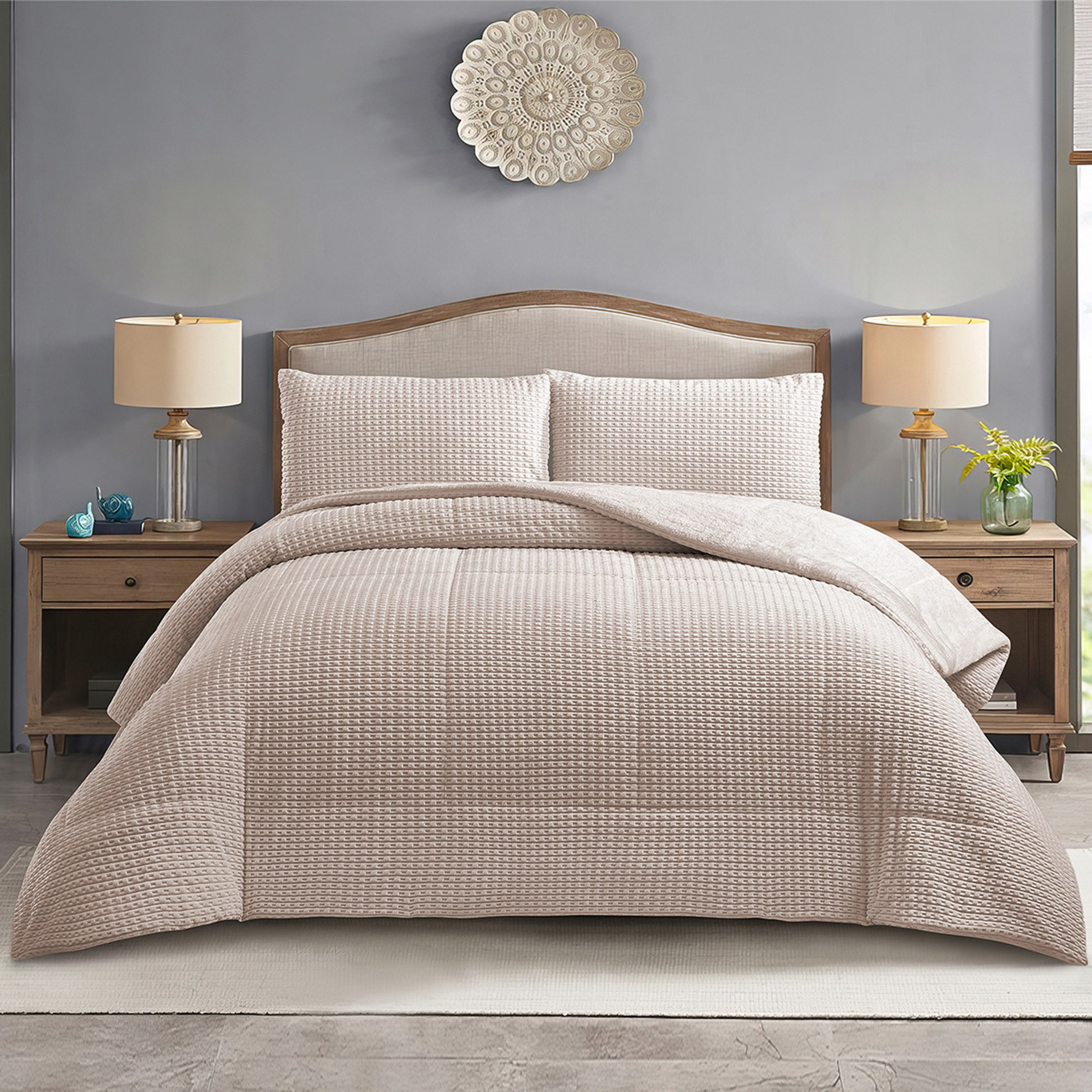 طقم لحاف كينج فلانيل منقوش 3 قطع ميلو من برن - 220 × 240 سم-hbxhomeware-hbxbedroom-image-2