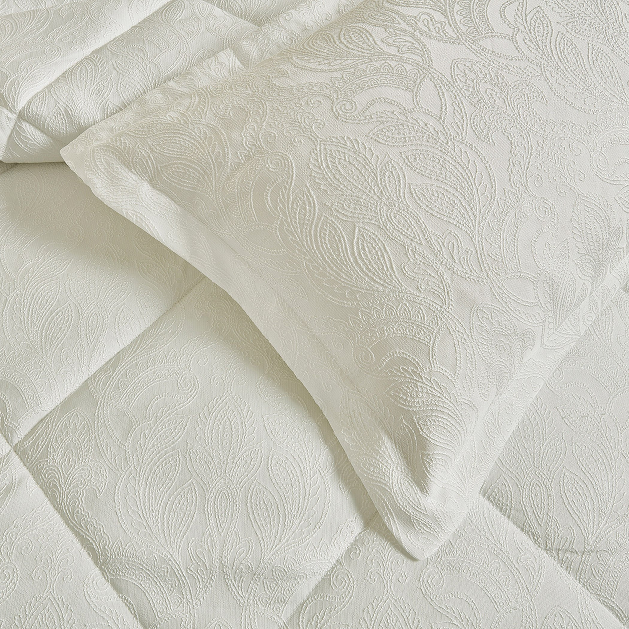 طقم مفروشات سرير كينج جاكار 6 قطع أرتشي من وايت بليس - 220x240 سم-hbxhomeware-hbxbedroom-image-3