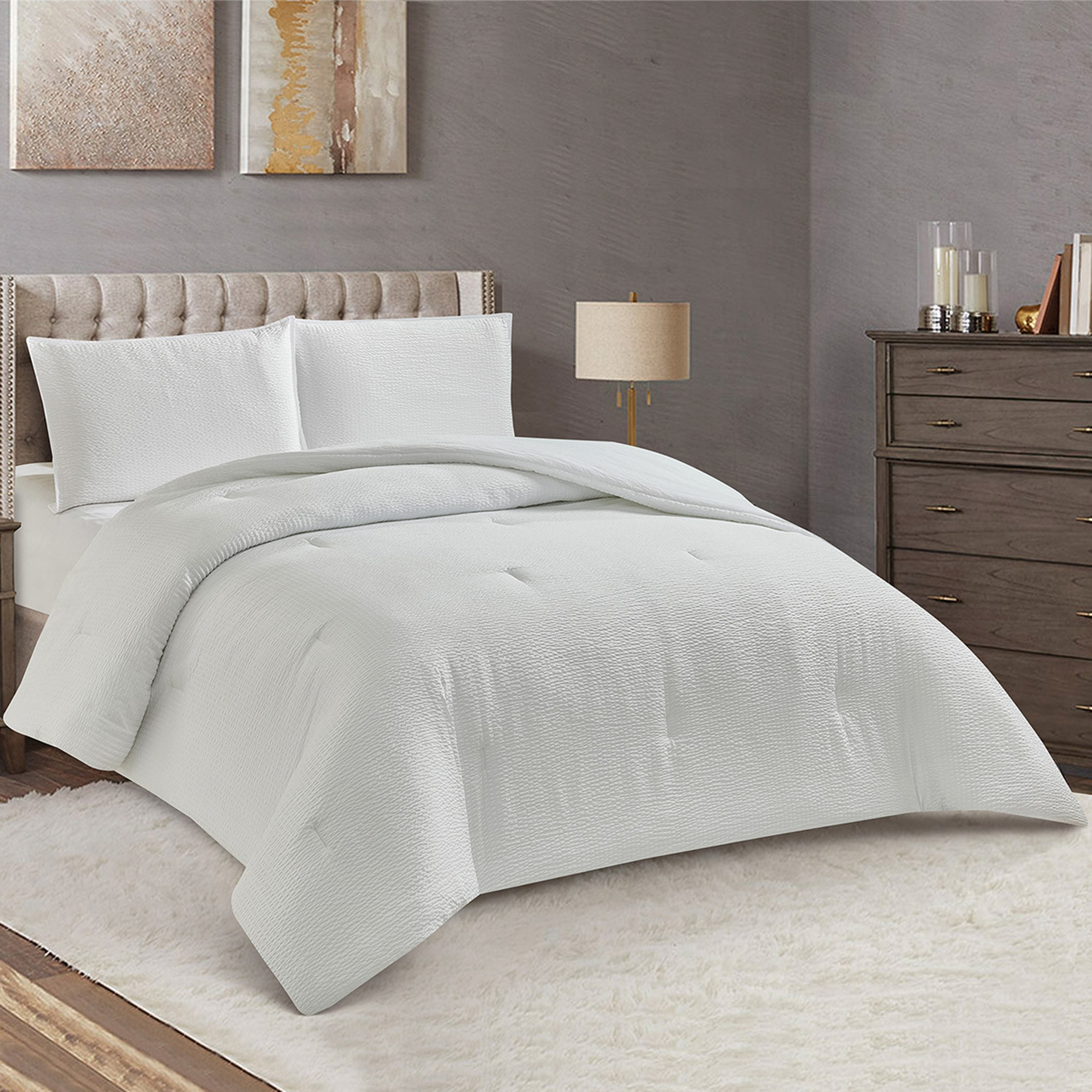 طقم لحاف كينج سيرساكر 3 قطع هوربو من بليس - 220x240 سم-hbxhomeware-hbxbedroom-image-1