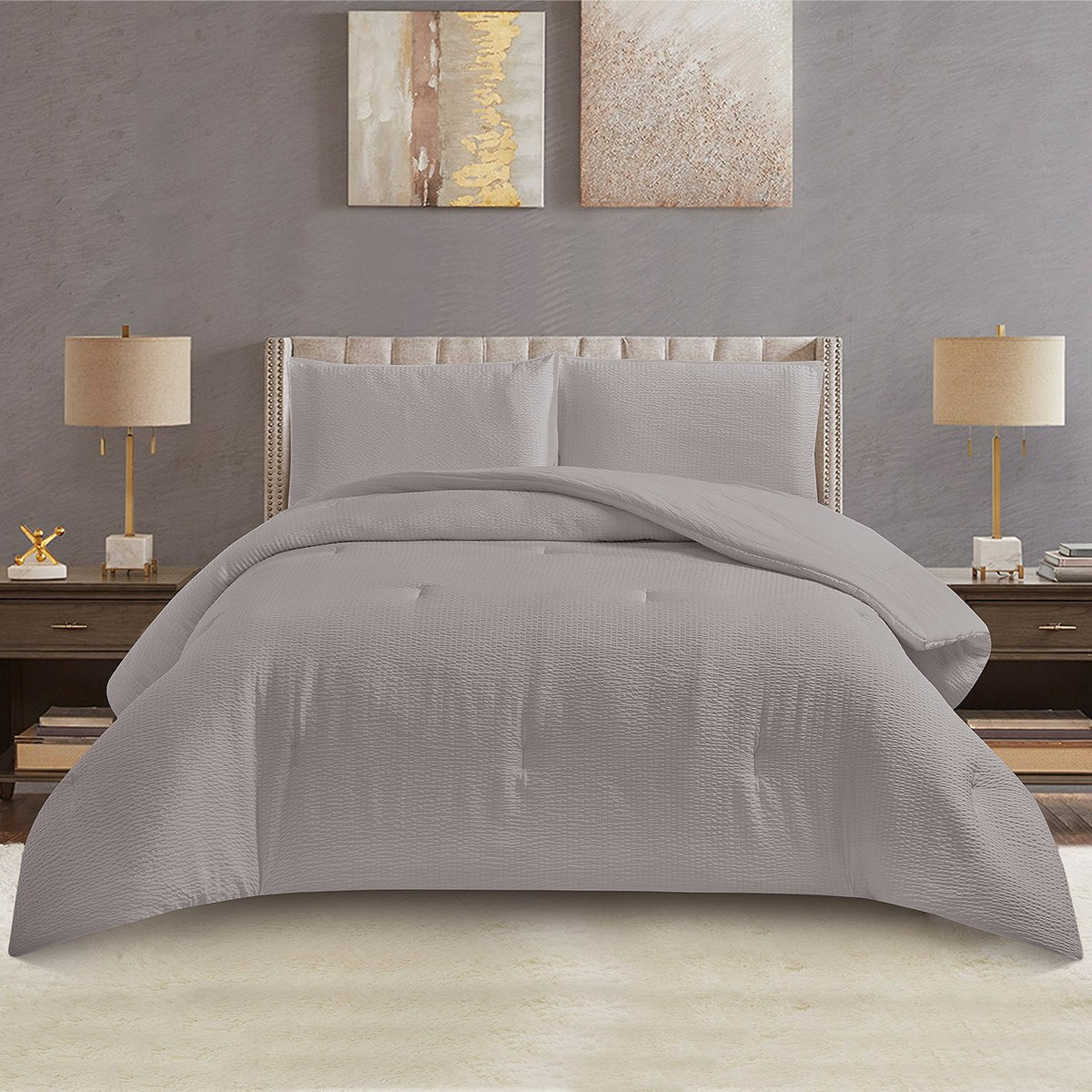 طقم لحاف كينج سيرساكر سترايب 3 قطع من ثيو - 220x240 سم-hbxhomeware-hbxbedroom-image-2