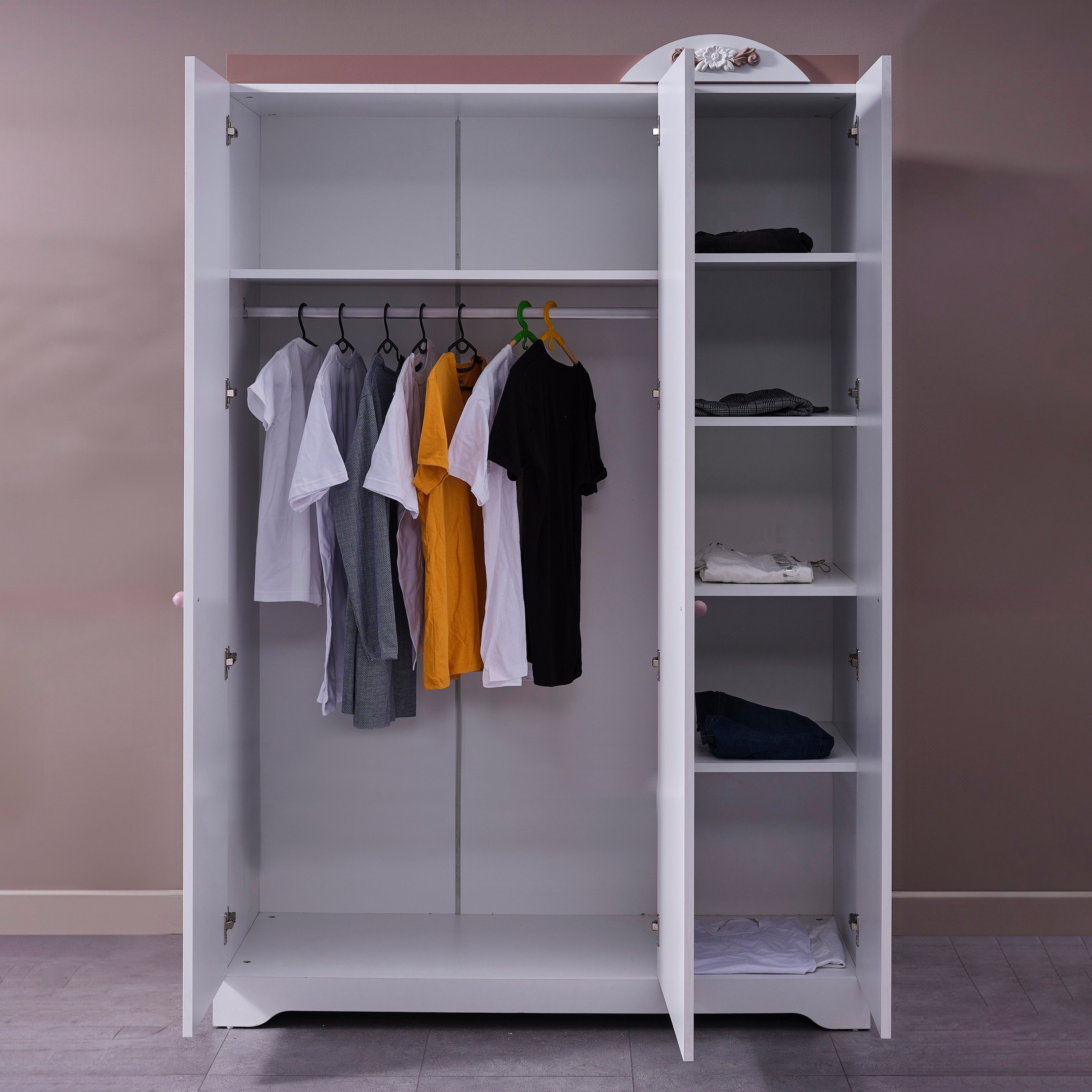 Bade 3-Door Wardrobe with Mirror-hbxfurniture-wardrobes-image-5