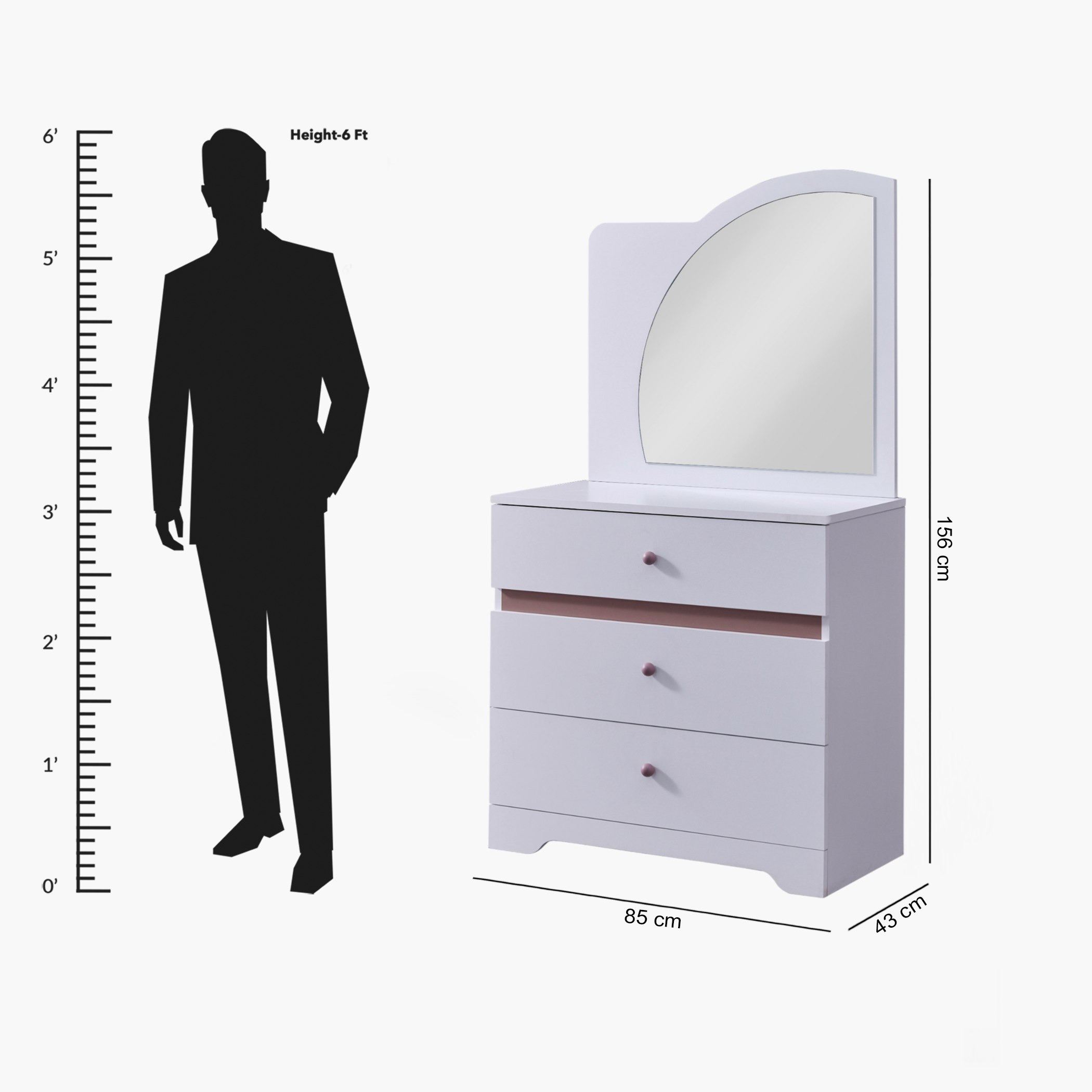 Bade 3-Drawer Dresser and Mirror-hbxfurniture-kidsroom-kidsdressersandmirrors-image-6