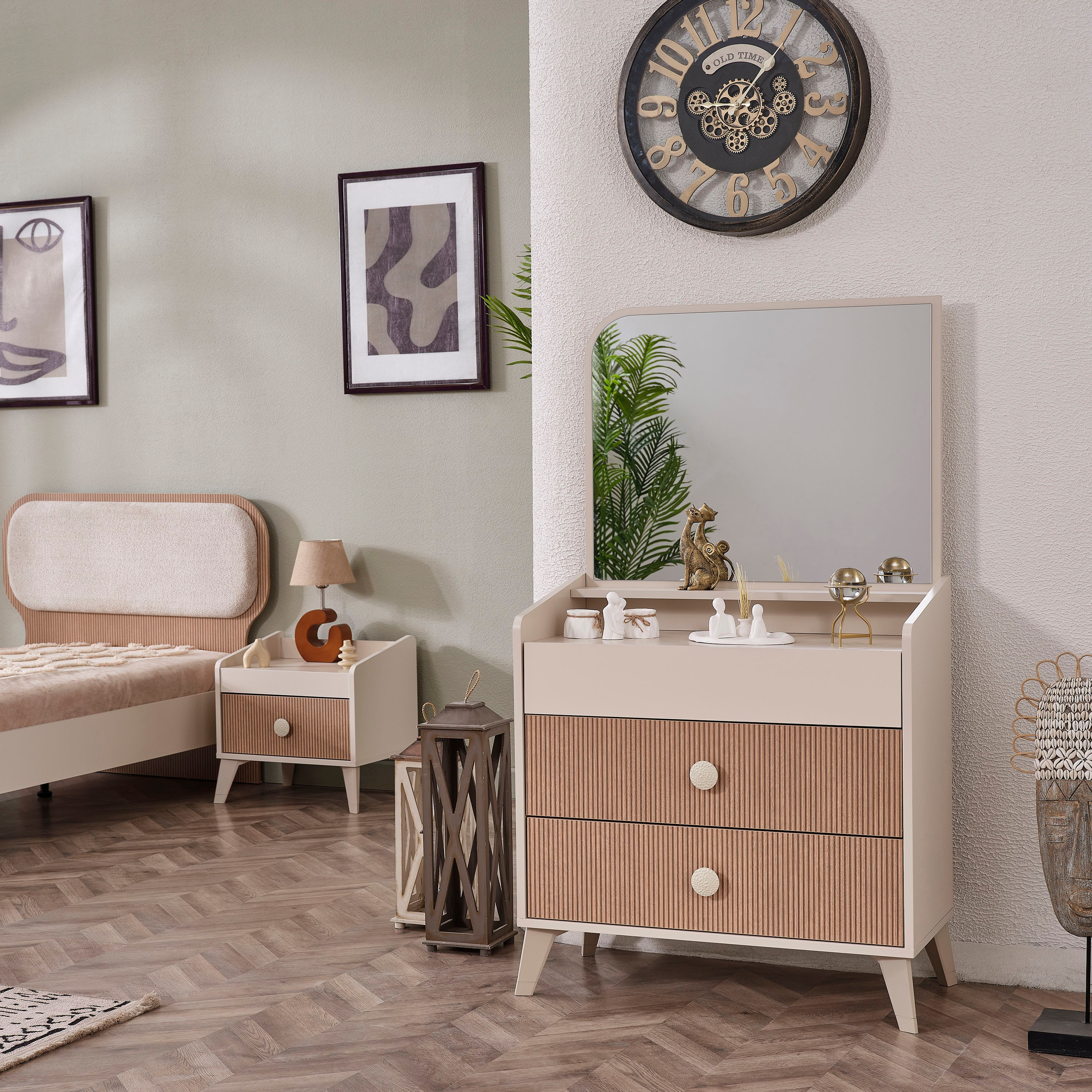 Kingslay 3-Drawer Dresser with Mirror-hbxfurniture-kidsroom-kidsdressersandmirrors-image-1