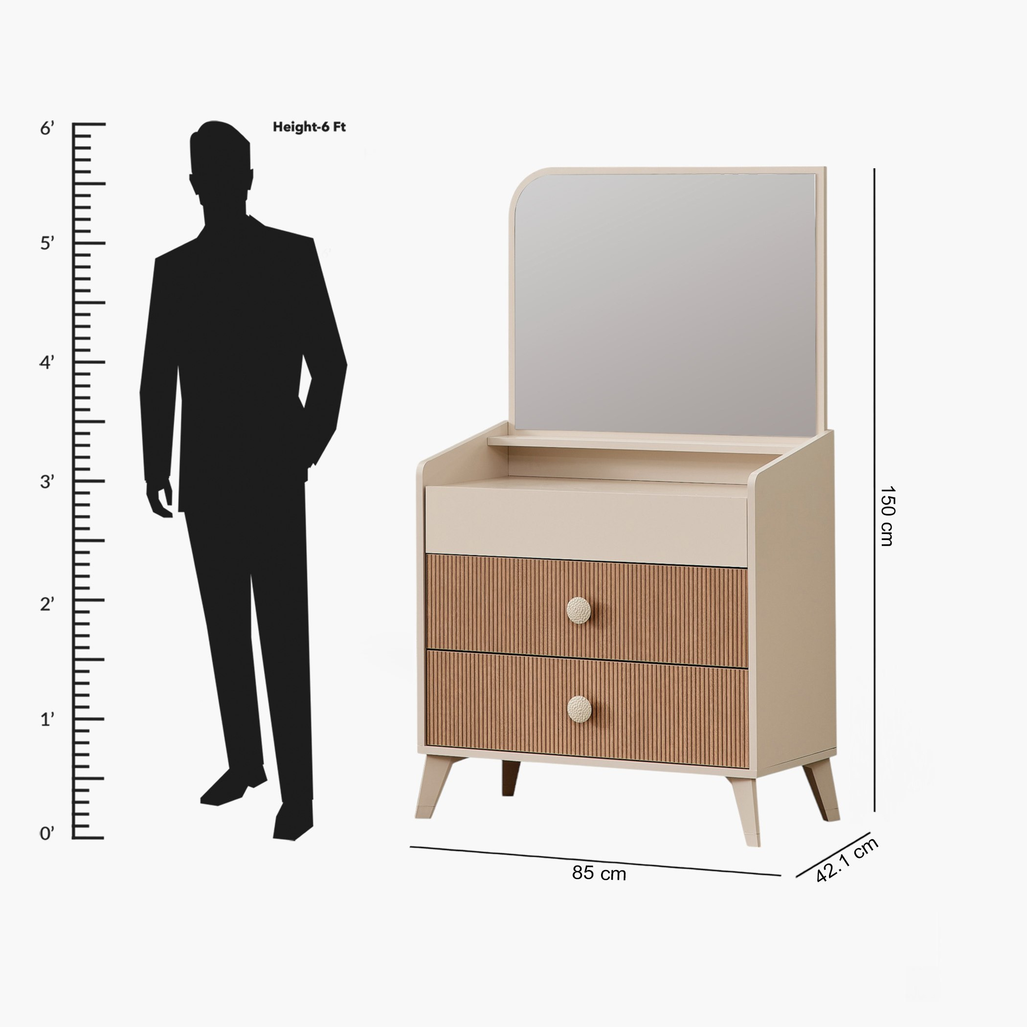 Kingslay 3-Drawer Dresser with Mirror-hbxfurniture-kidsroom-kidsdressersandmirrors-image-10
