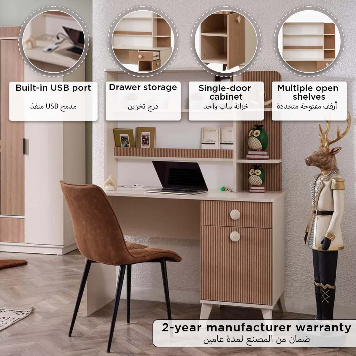 Kingslay 2-Door Bookcase-hbxfurniture-office-bookcases-image-4