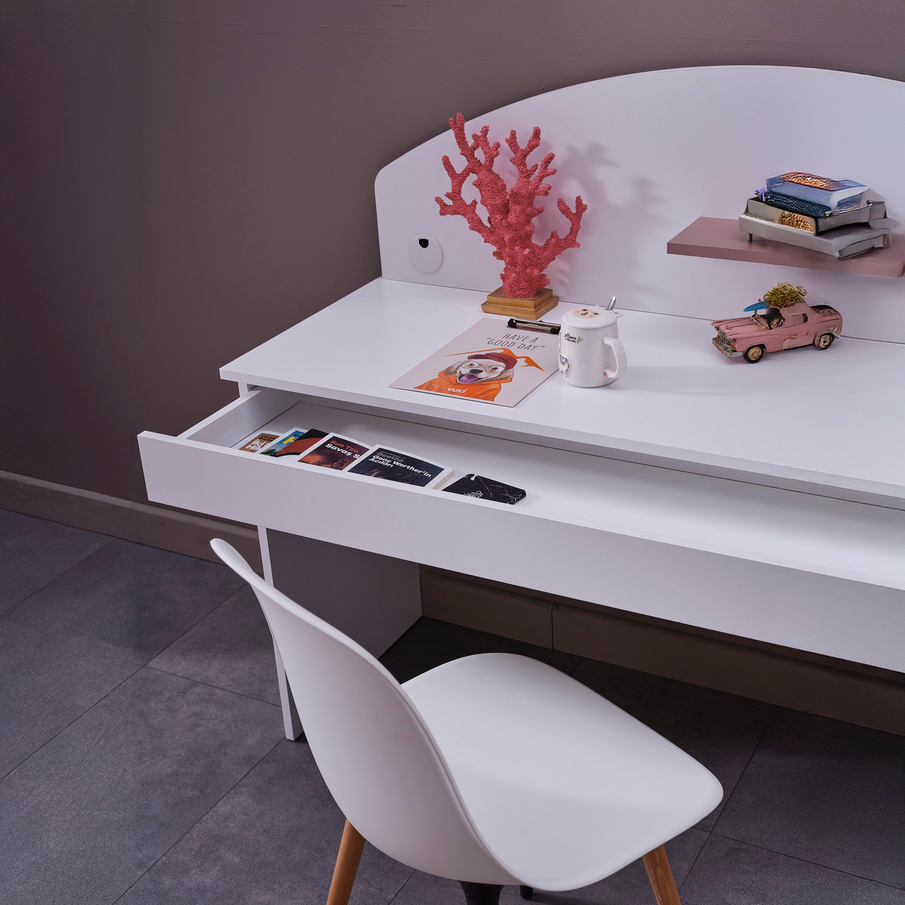 مكتب دراسة وخزانة من بيد-hbxfurniture-office-desks-image-2