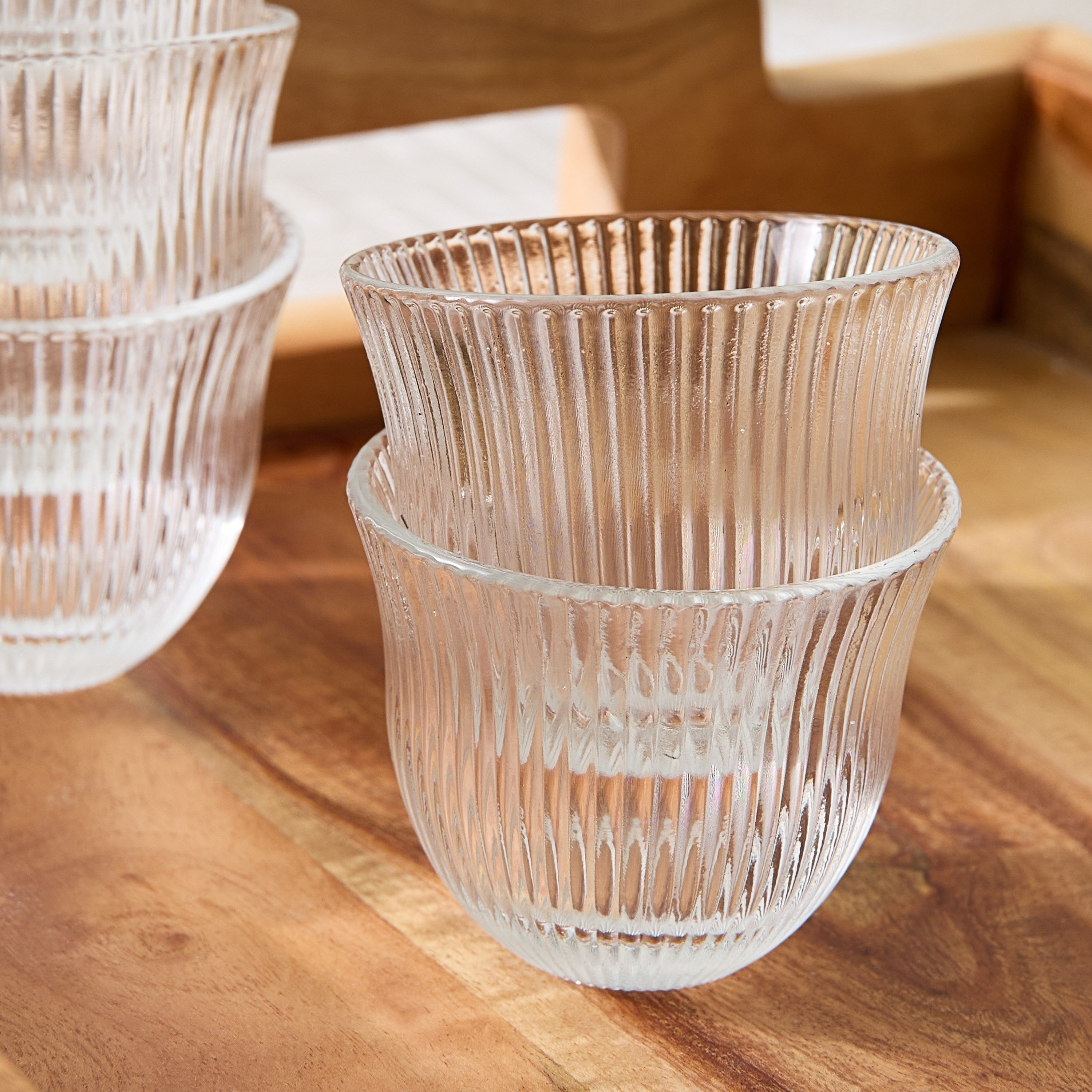 Ribbed Glass 12-Piece Cawa Cup Set - 60 ml-hbxhomeware-diningandtabletop-coffeeandteasets-image-3