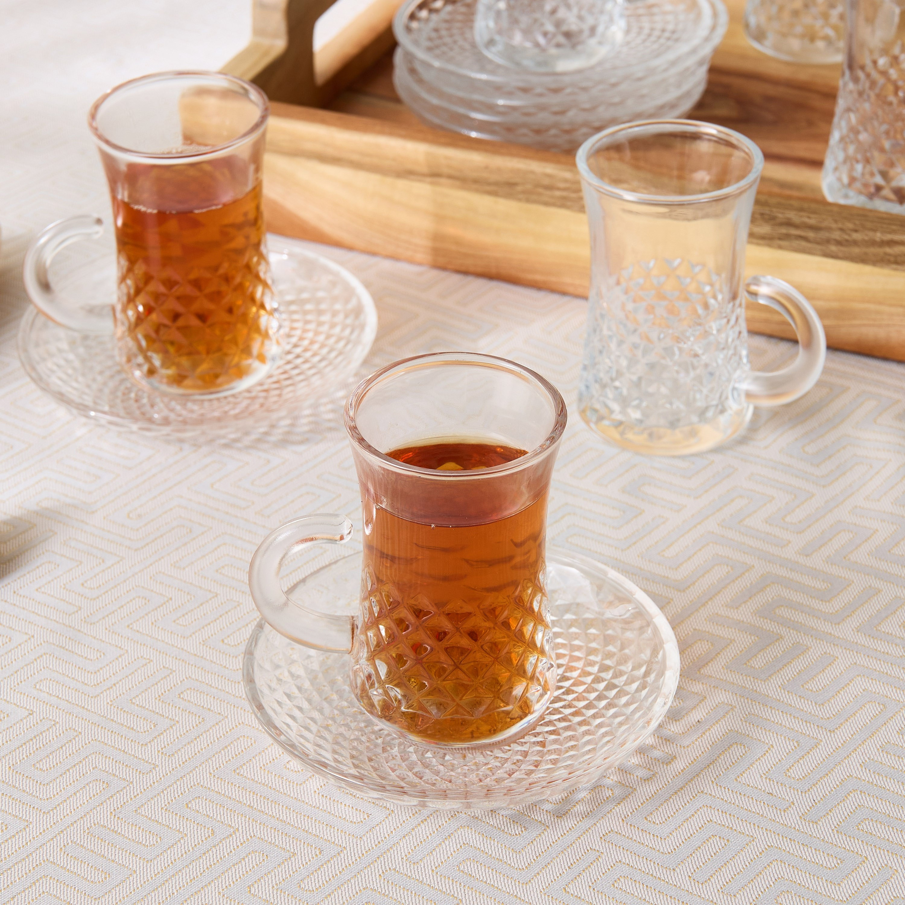 Opus 12-Piece Glass Istikan Cup and Saucer Set - 110 ml-hbxhomeware-diningandtabletop-coffeeandteasets-image-2