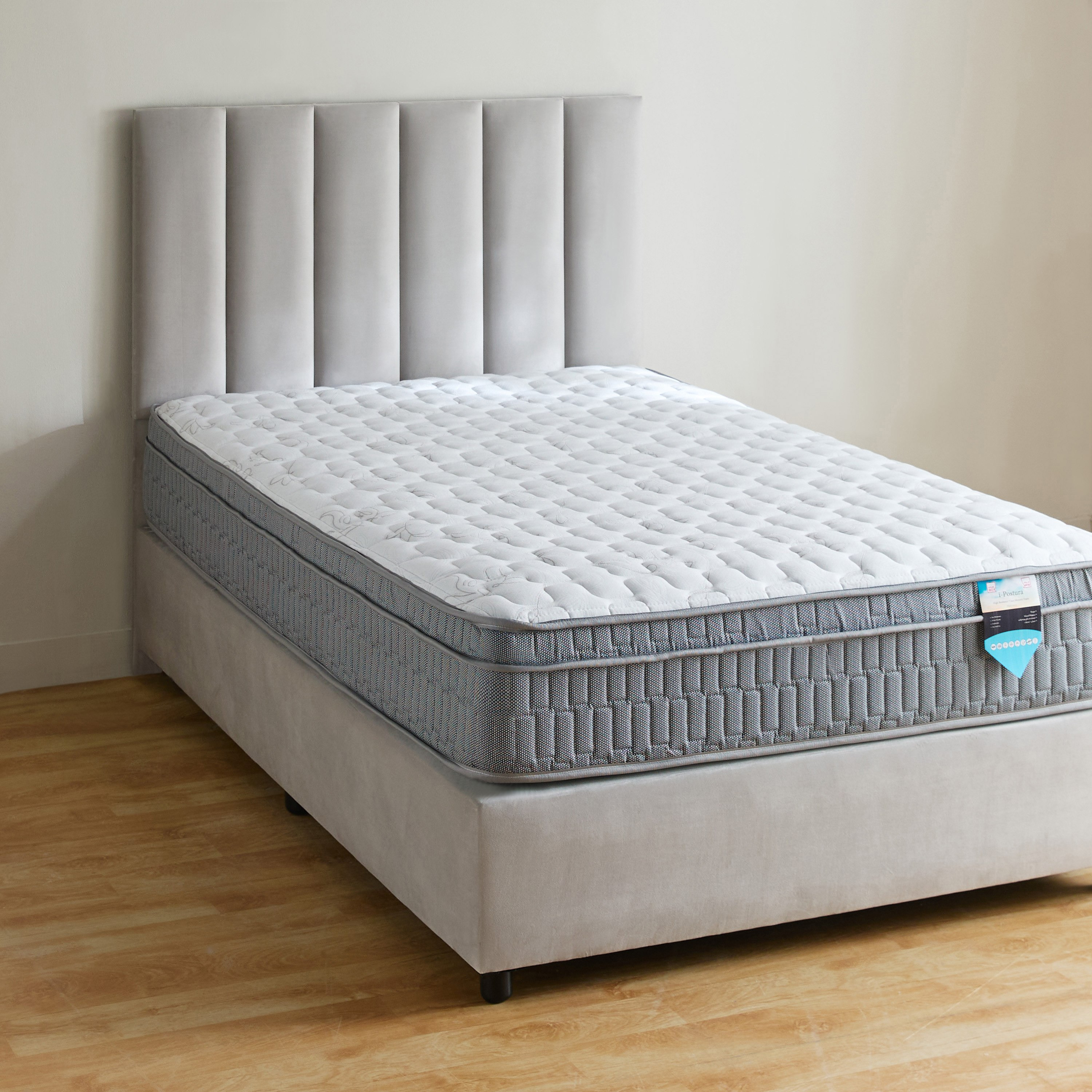 SleepLuxe iPostura High Resilience Visco Memory Foam Medium Firm Pocket Spring Mattress-140x200x26cm-hbxbedroom-mattresses-queen-image-2