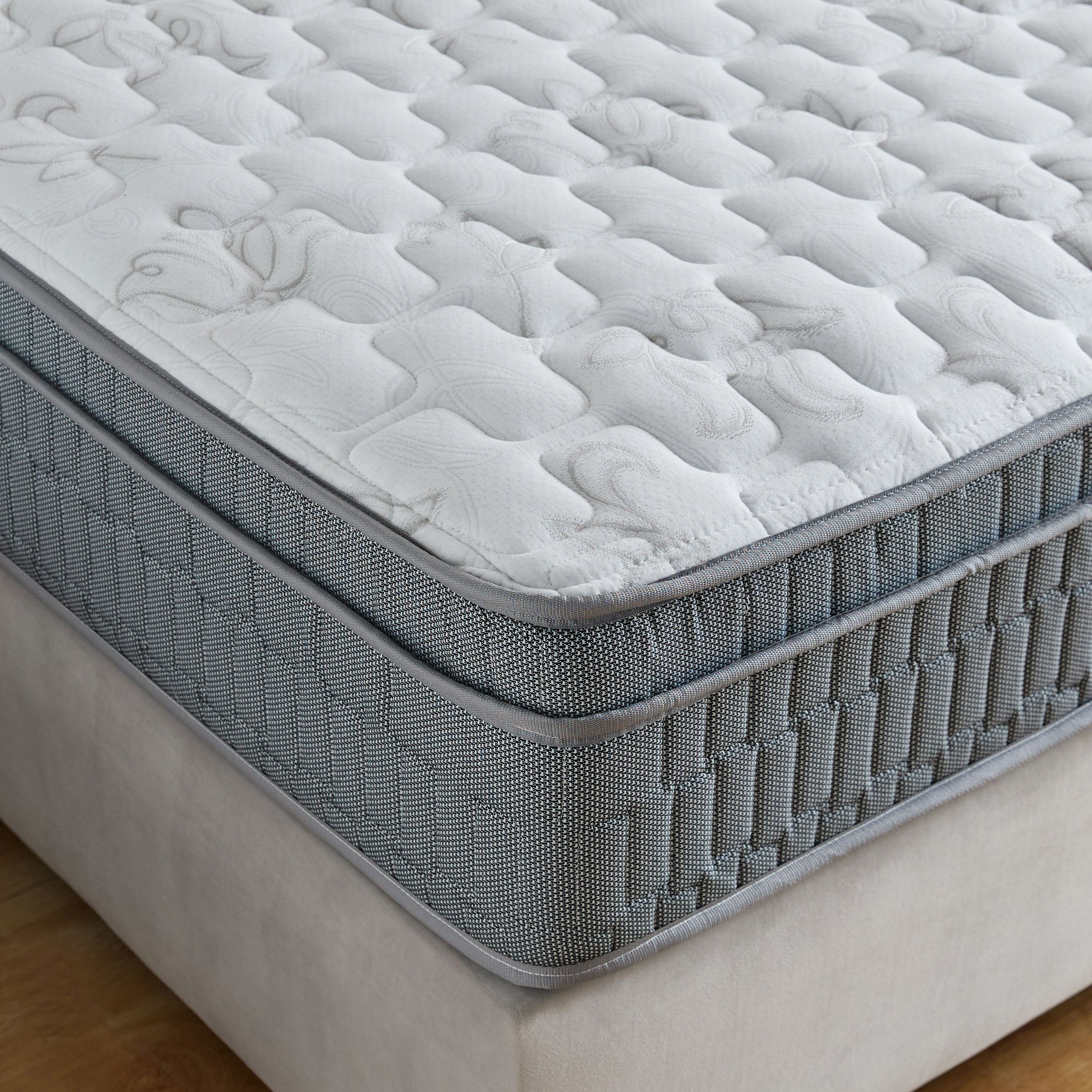 SleepLuxe iPostura High Resilience Visco Memory Foam Medium Firm Pocket Spring Mattress-155x205x26cm-hbxbedroom-mattresses-queen-image-5