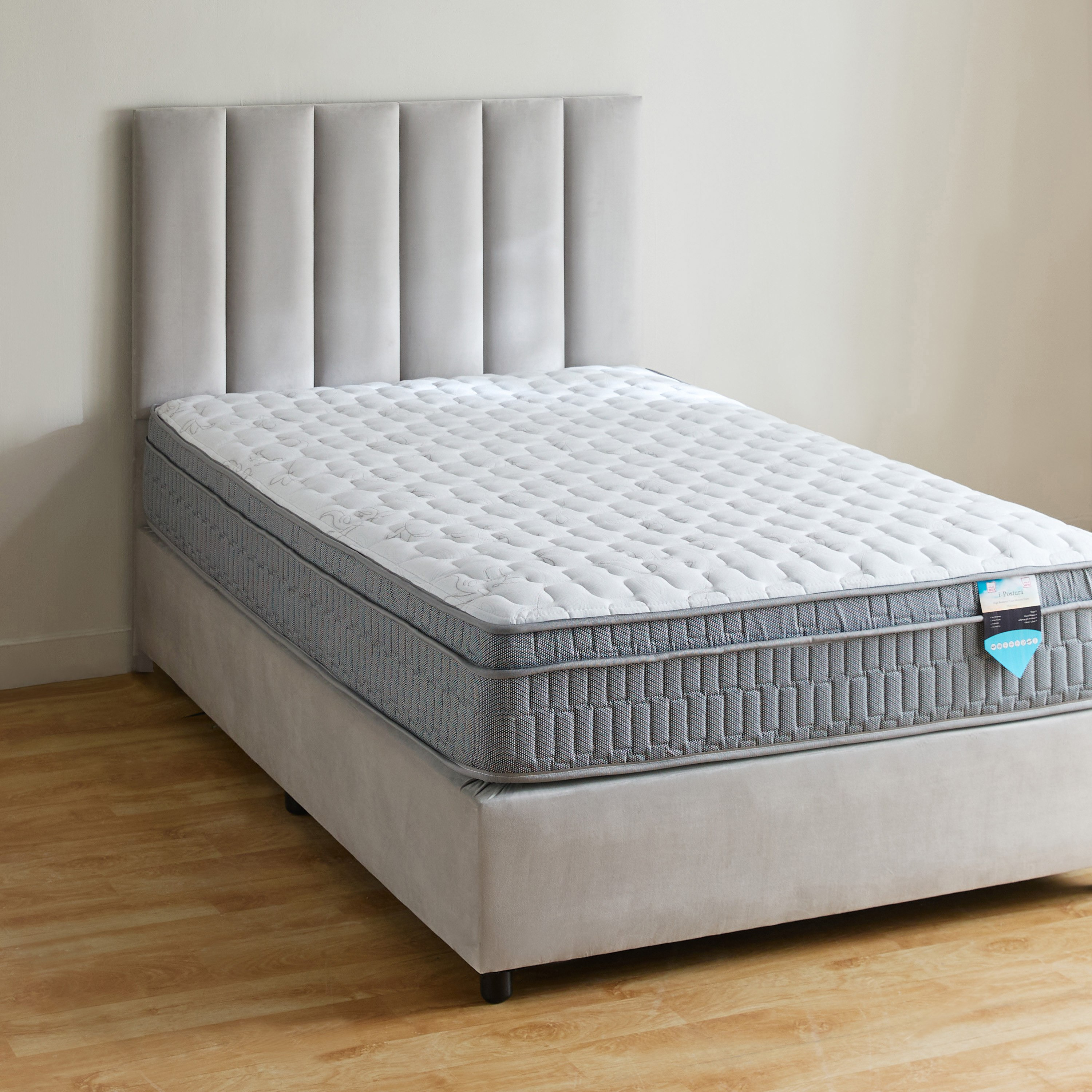 SleepLuxe iPostura High Resilience Visco Memory Foam Medium Firm Pocket Spring Mattress-155x205x26cm-hbxbedroom-mattresses-queen-image-2
