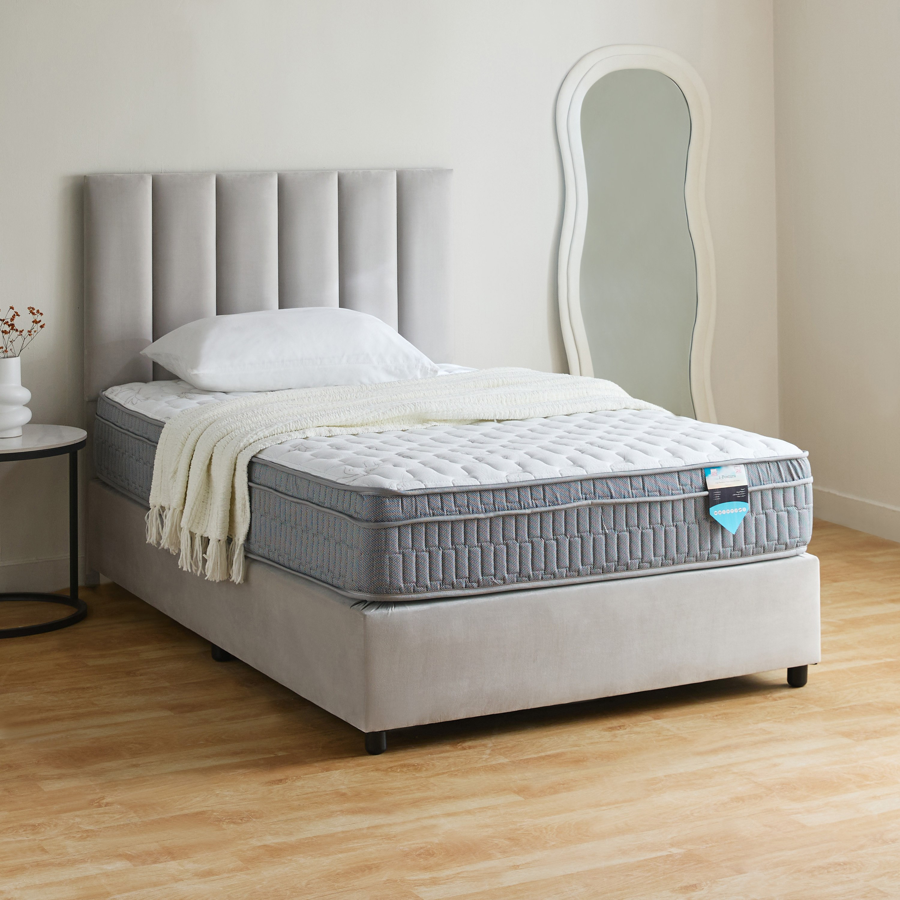 SleepLuxe iPostura High Resilience Visco Memory Foam Medium Firm Pocket Spring Mattress-160x200x26cm-hbxbedroom-mattresses-queen-image-8