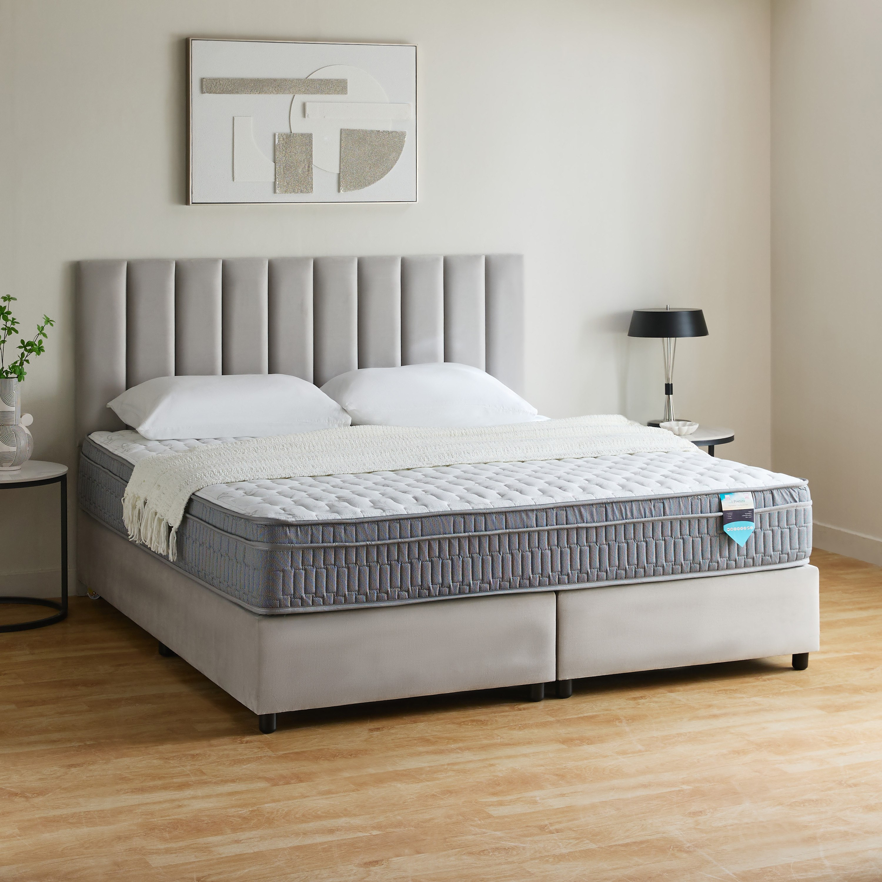 SleepLuxe iPostura High Resilience Visco Memory Foam Medium Firm Pocket Spring Mattress-180x200x26cm-hbxfurniture-mattresses-king-image-8