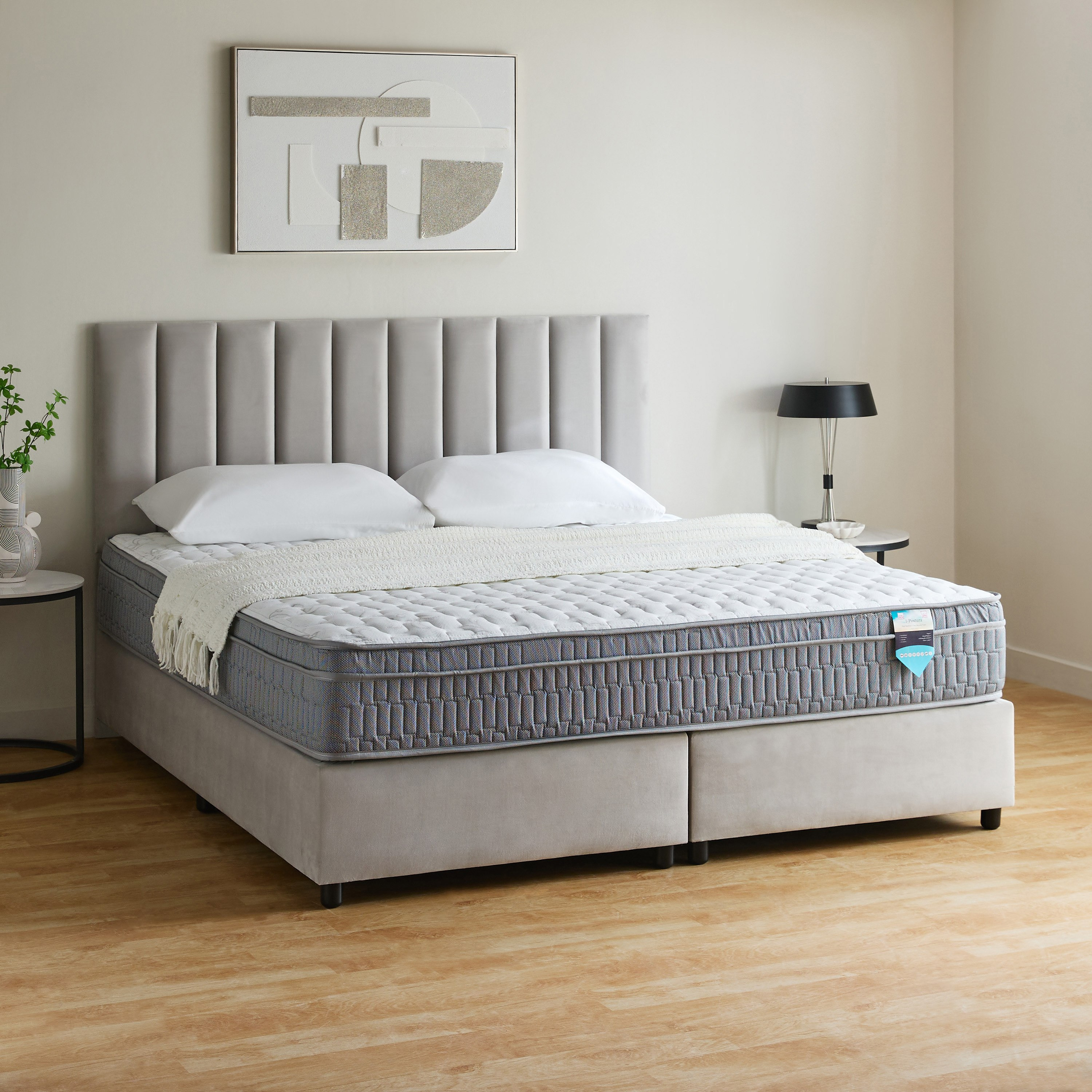 SleepLuxe iPostura High Resilience Visco Memory Foam Medium Firm Pocket Spring Mattress-180x210x26cm-hbxfurniture-mattresses-king-image-8