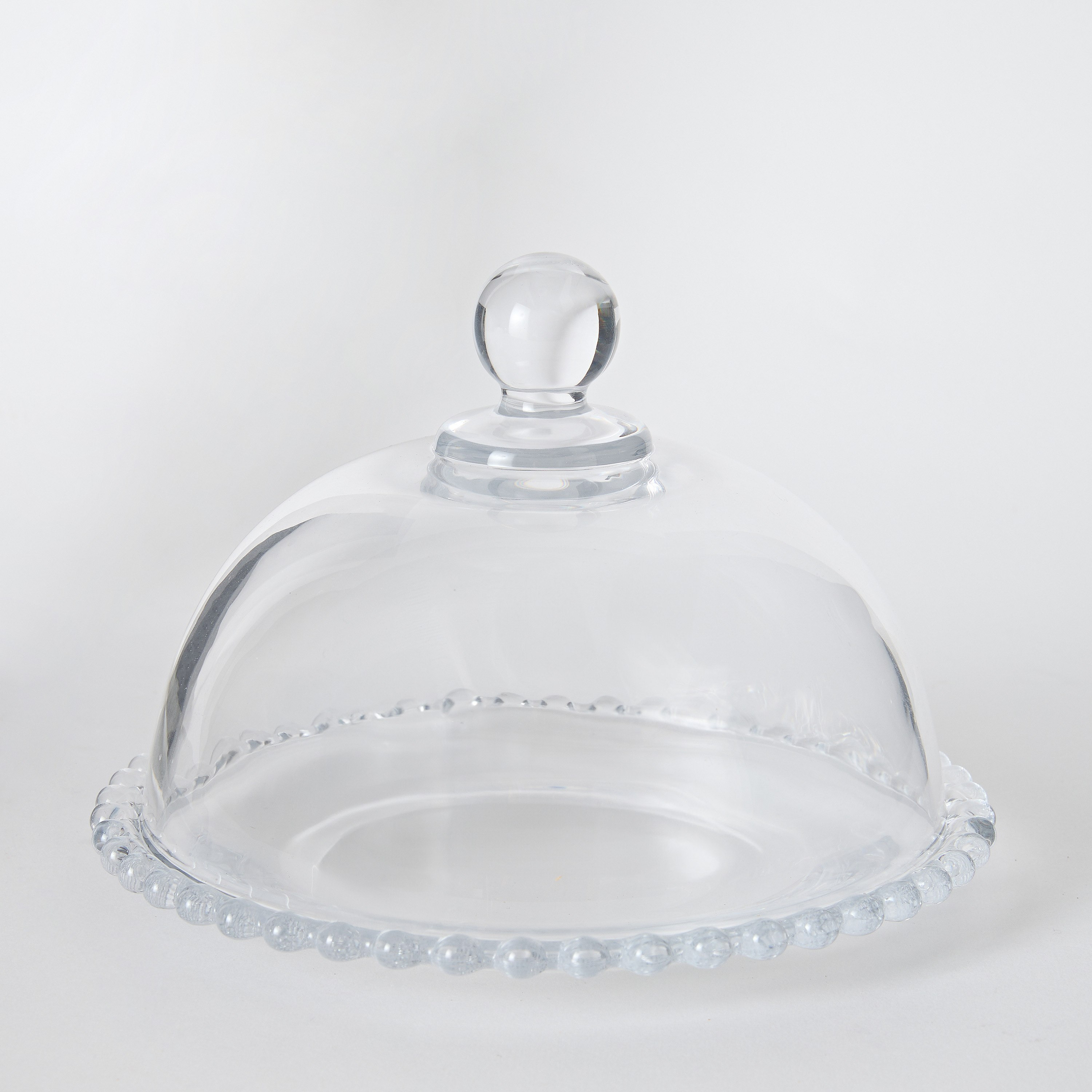 Merriam Beaded Cake Stand with Dome - 19 cm-hbxdecorandfurnishings-tabletop-serveware-image-5