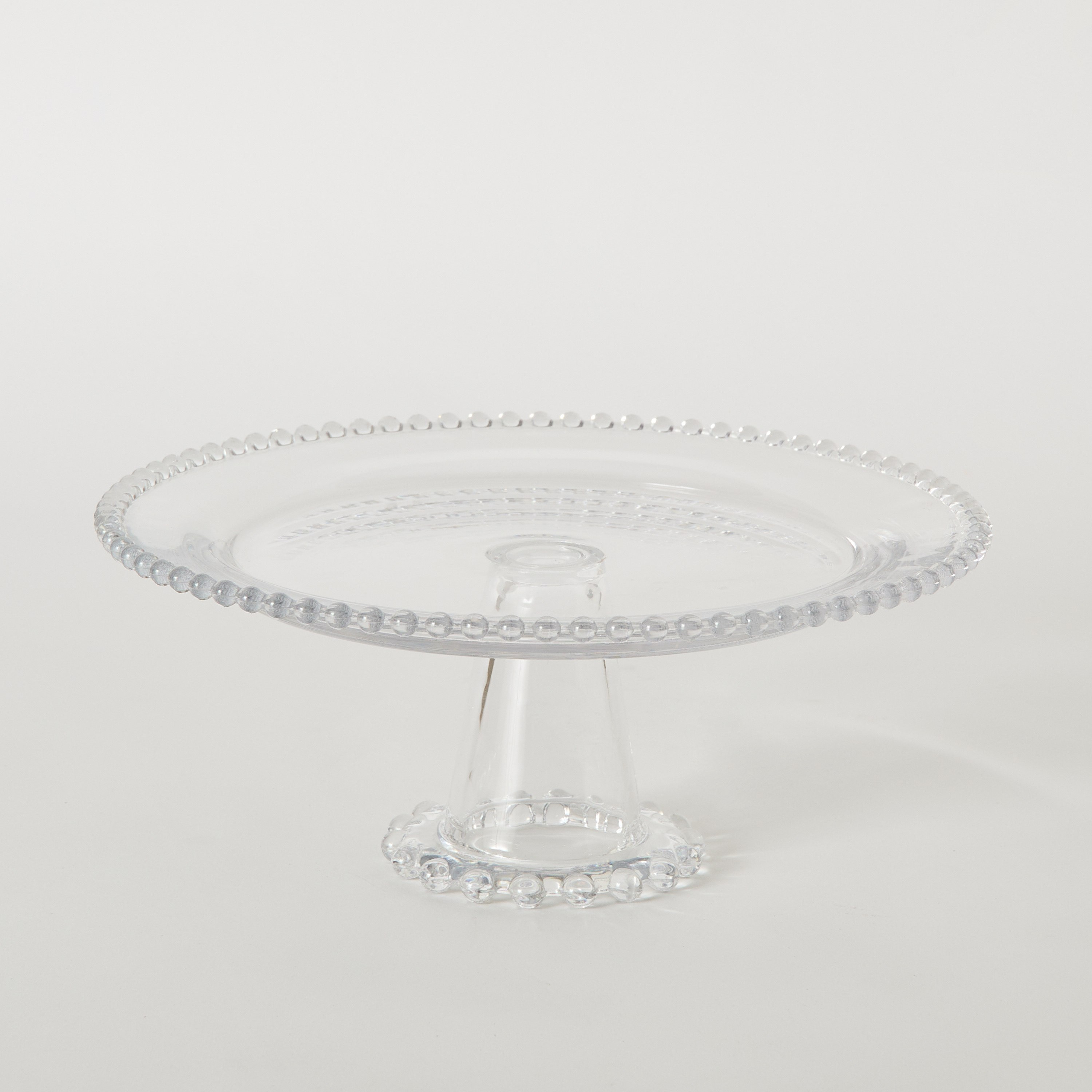 Merriam Beaded Cake Stand with Pedestal - 30.5 cm-hbxdecorandfurnishings-tabletop-serveware-image-5