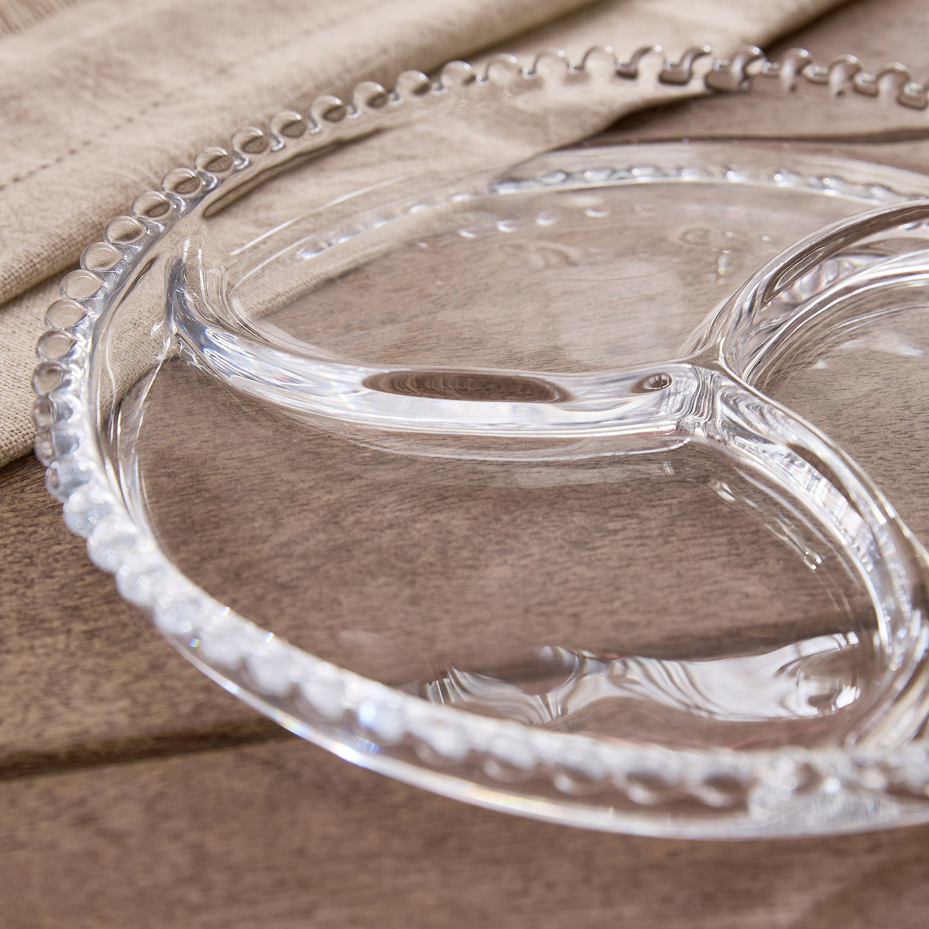 Merriam 3-Partition Beaded Serving Plate - 23.3 cm-hbxdecorandfurnishings-tabletop-serveware-image-3