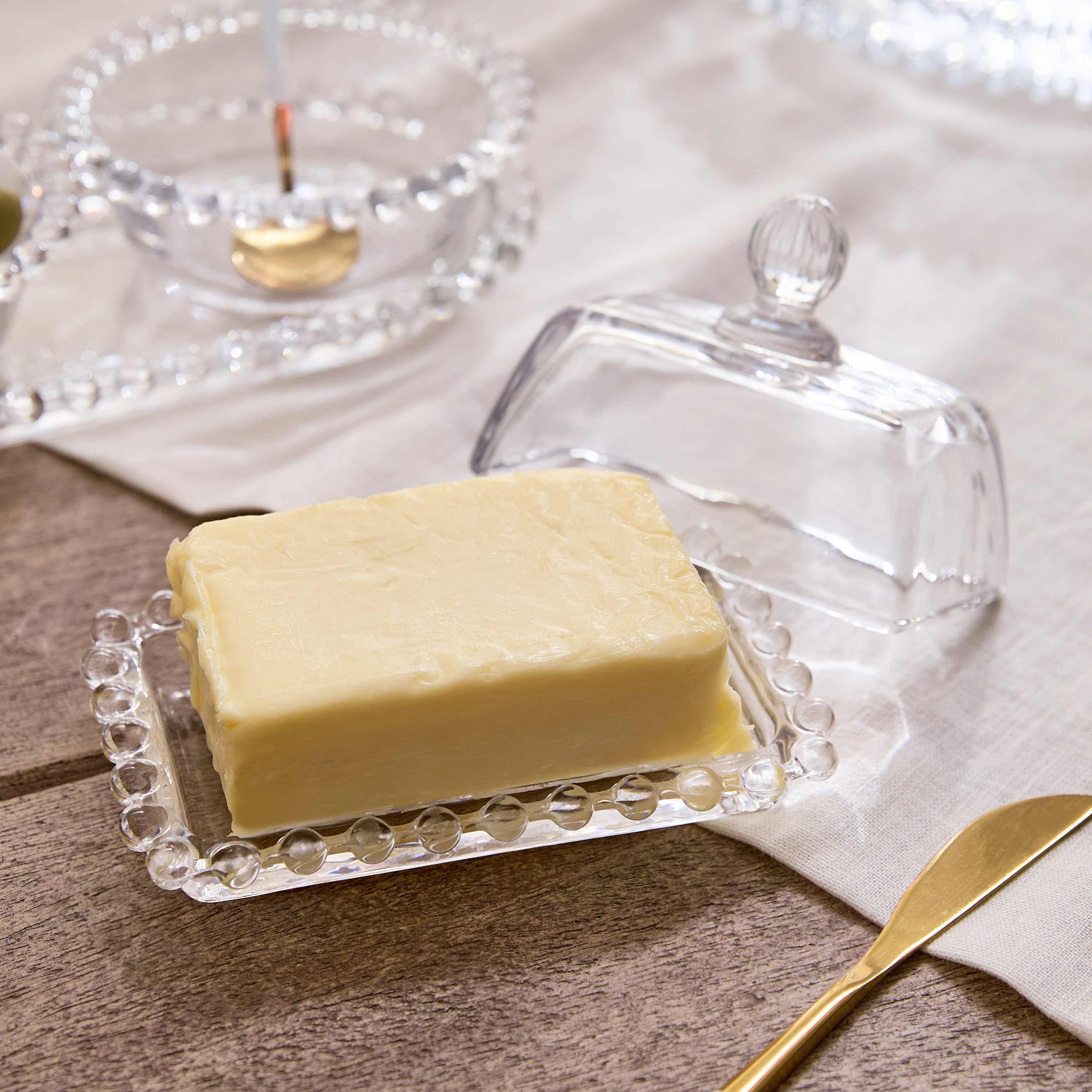 Merriam Beaded Butter Dish - 14 cm-hbxdecorandfurnishings-tabletop-serveware-image-1
