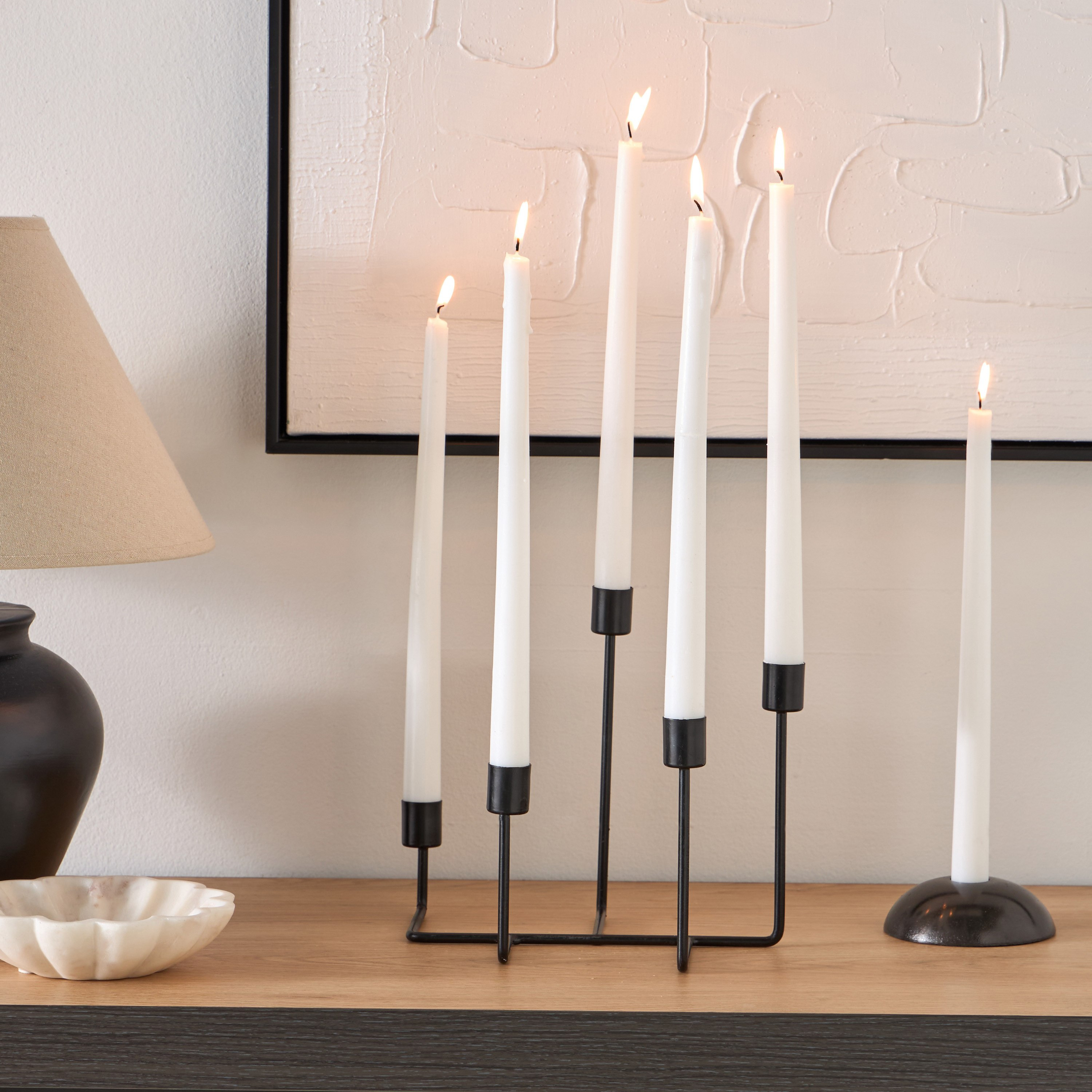 Calot Metal Candleholder - 10x10x4 cm-hbxlivingroom-decorandaccessories-candleholders-image-4