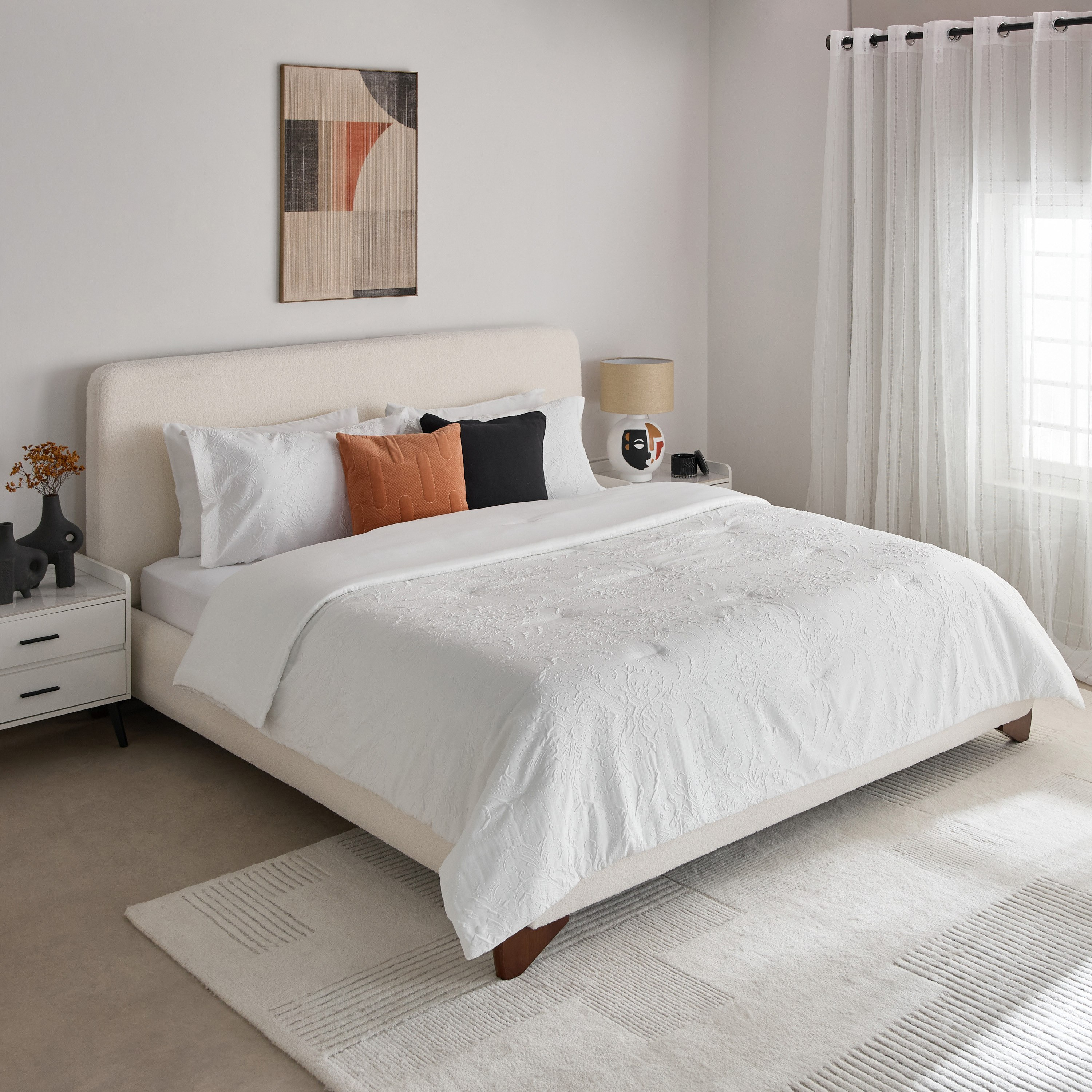 طقم مفروشات كينج من الألياف الدقيقة بنمط كريب 6 قطع من وايت بليس- 220 × 240 سم-hbxhomeware-hbxbedroom-image-11