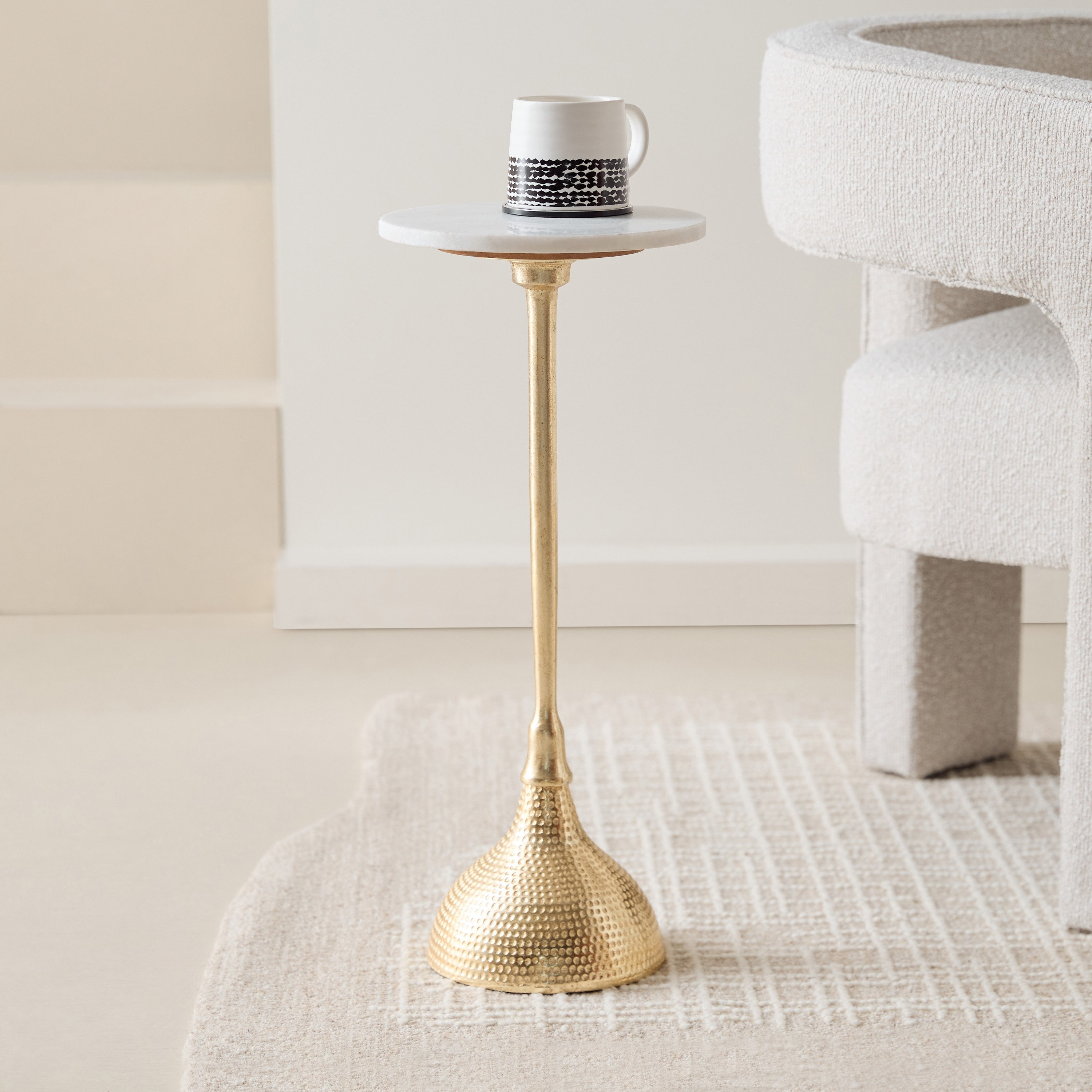 Cavon James Genuine Marble Top Accent Table-hbxfurniture-livingroom-endtables-image-1