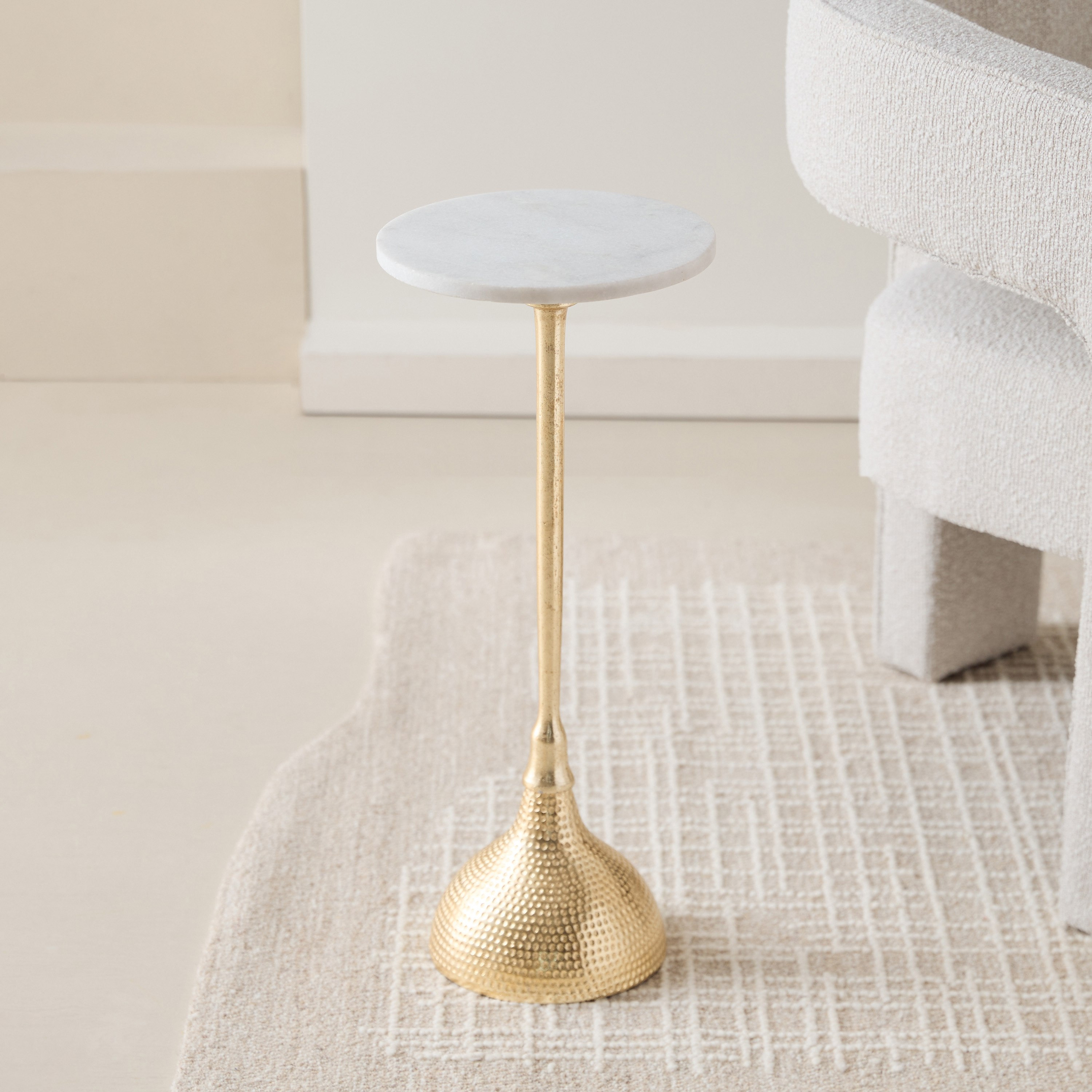 Cavon James Genuine Marble Top Accent Table-hbxfurniture-livingroom-endtables-image-2