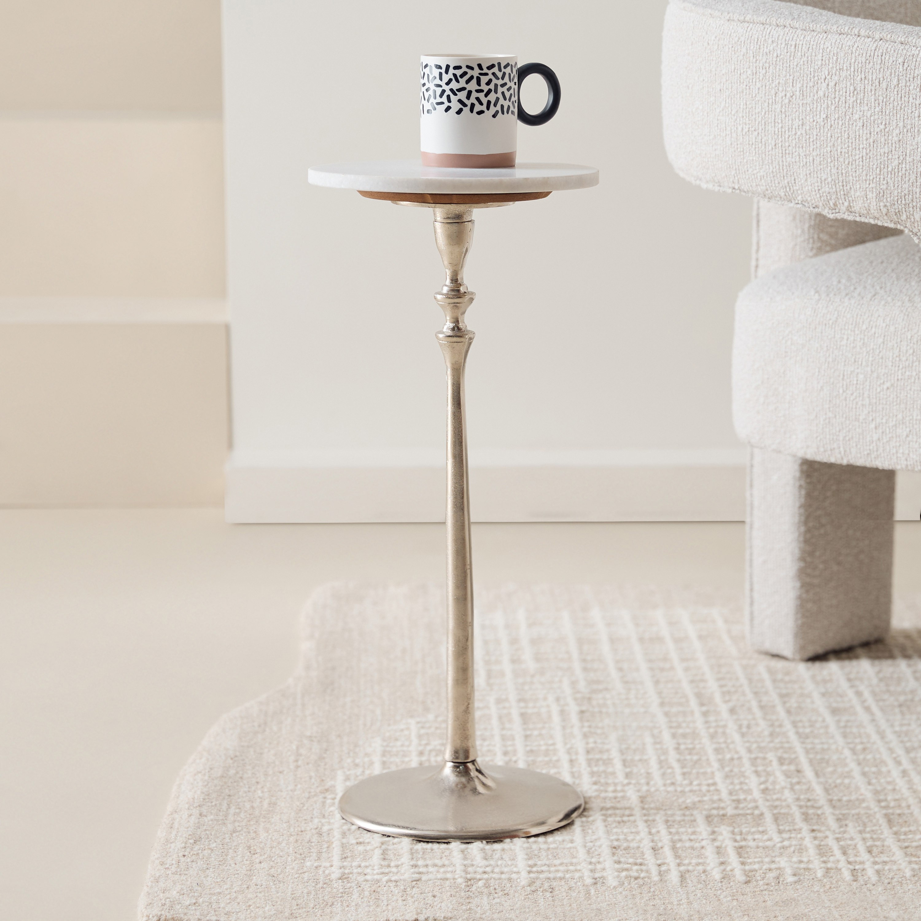 Cavon Roger Genuine Marble Top Accent Table-hbxfurniture-livingroom-endtables-image-1