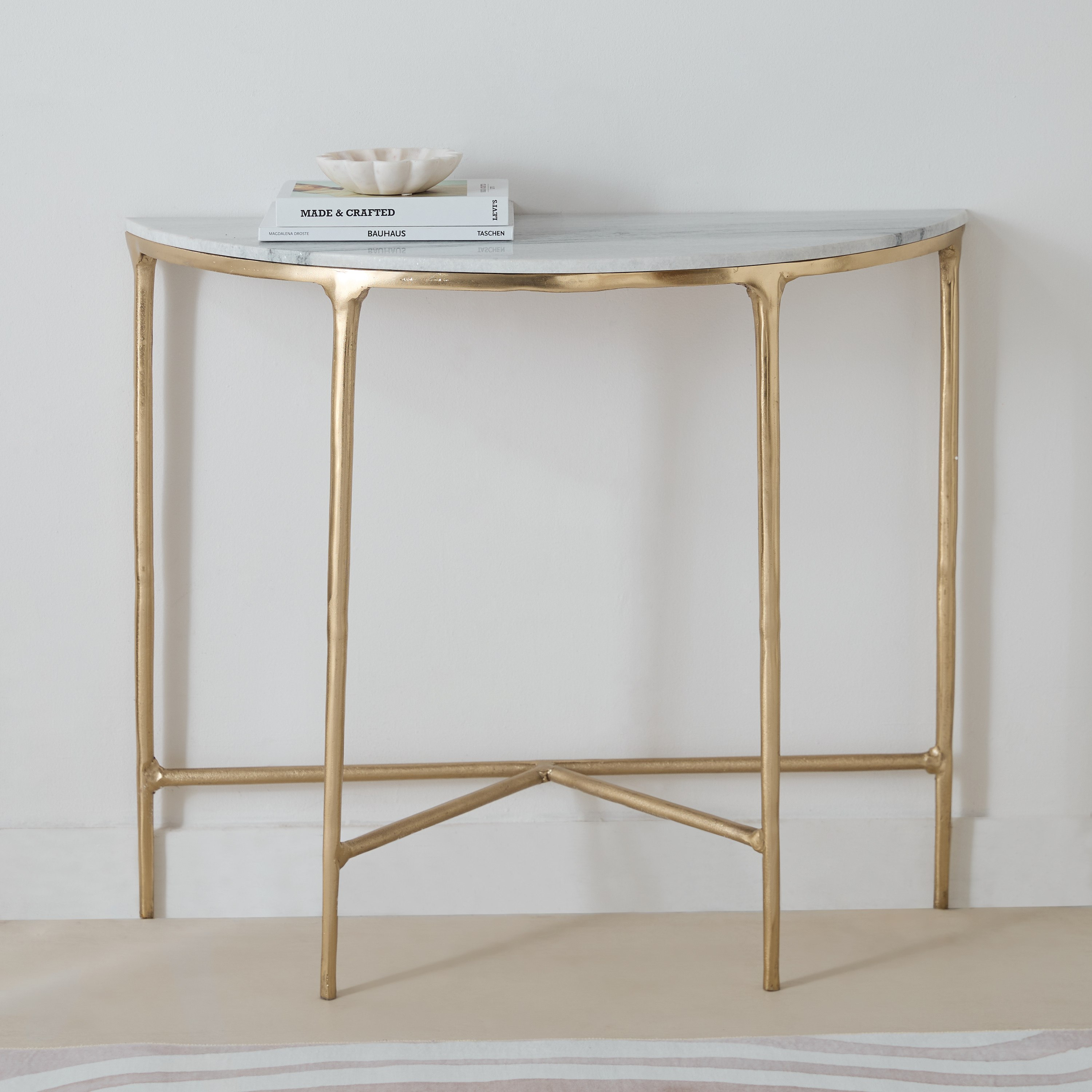 طاولة كونسول بسطح من الرخام الأصلي - إيفي من كافون-hbxfurniture-tablesandstands-consoletables-image-2