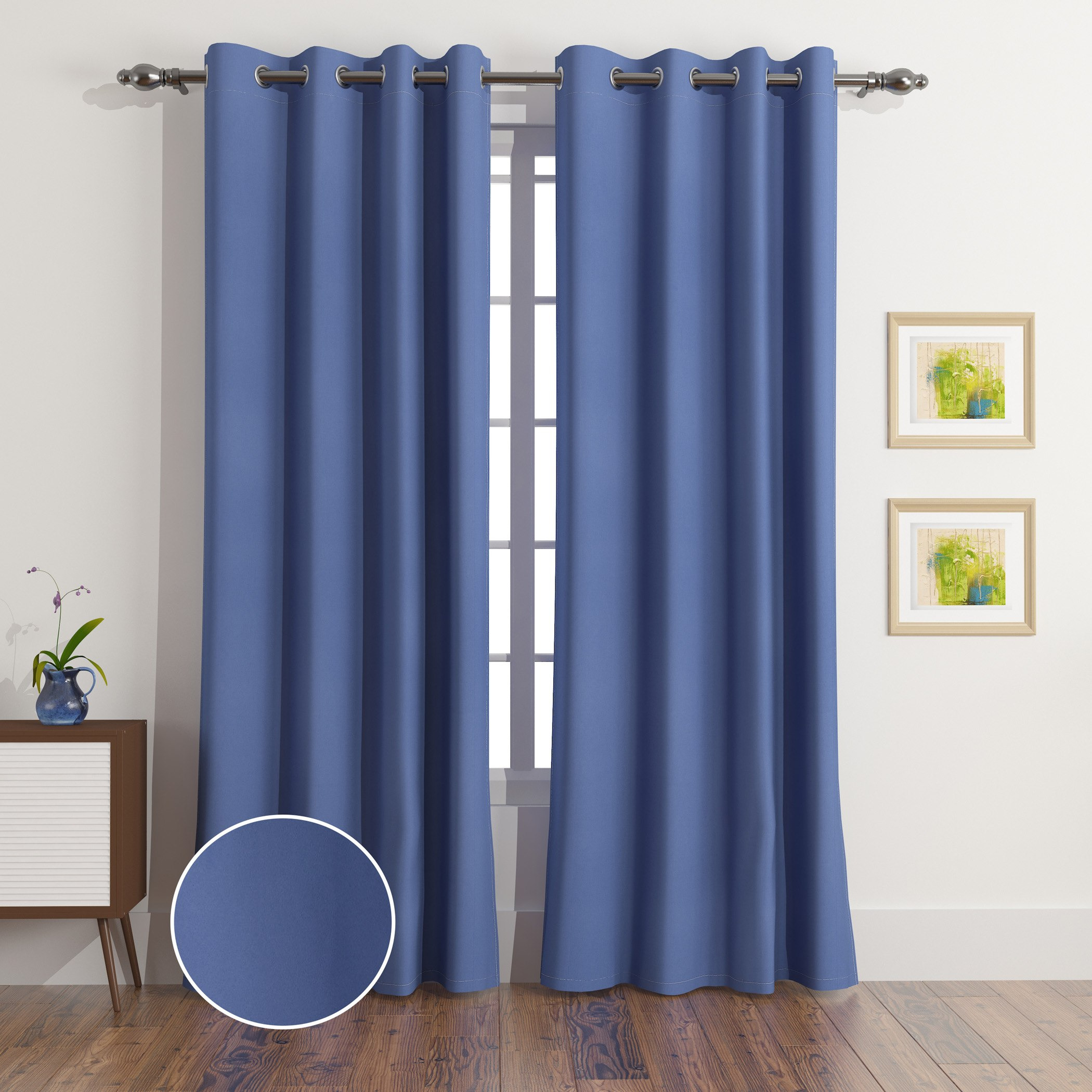 Uni 4-Piece Blackout Curtain Set - 140x300 cm-hbxhomeware-hbxlivingroom-image-1