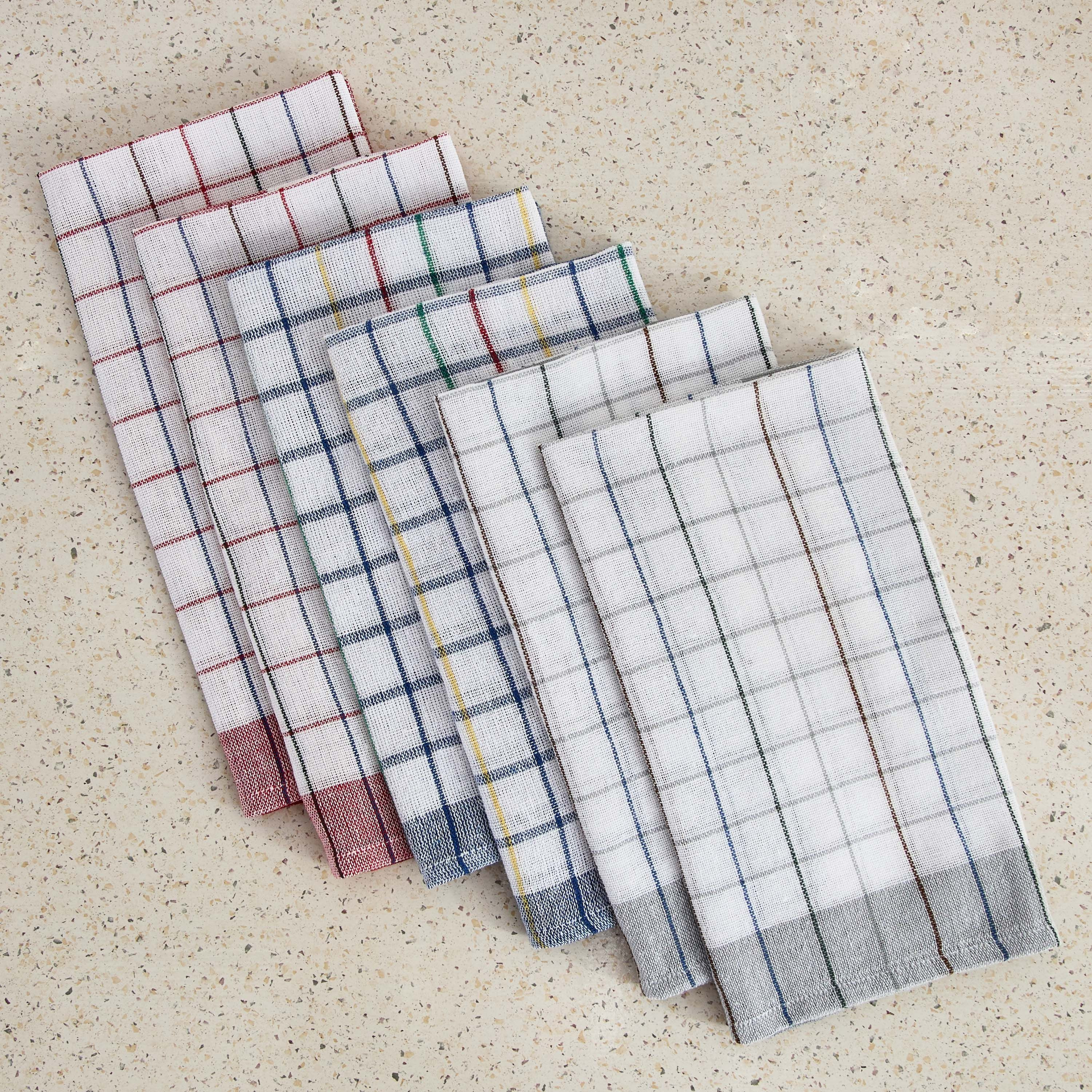 طقم مناشف مطبخ وافل 6 قطع من مترو - 45×65 سم-hbxhomeware-kitchenware-kitchenlinens-image-2
