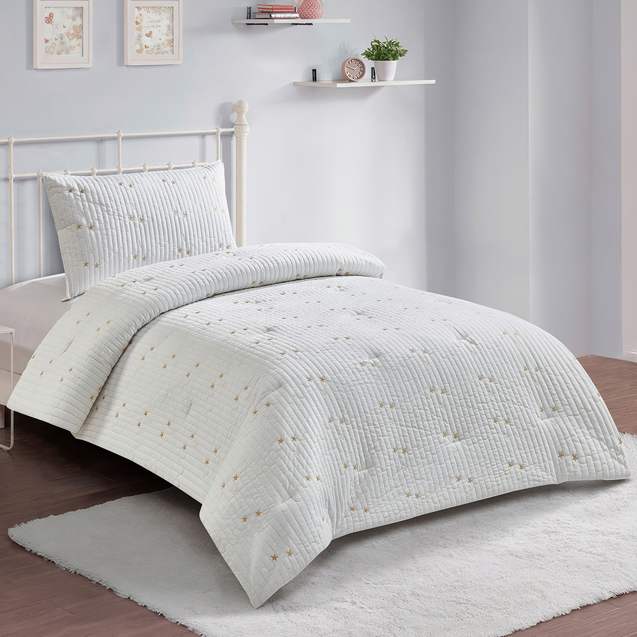 Adventurer Stars 2-Piece Cotton Single Comforter Set - 135x220 cm-hbxhomeware-hbxbedroom-image-1