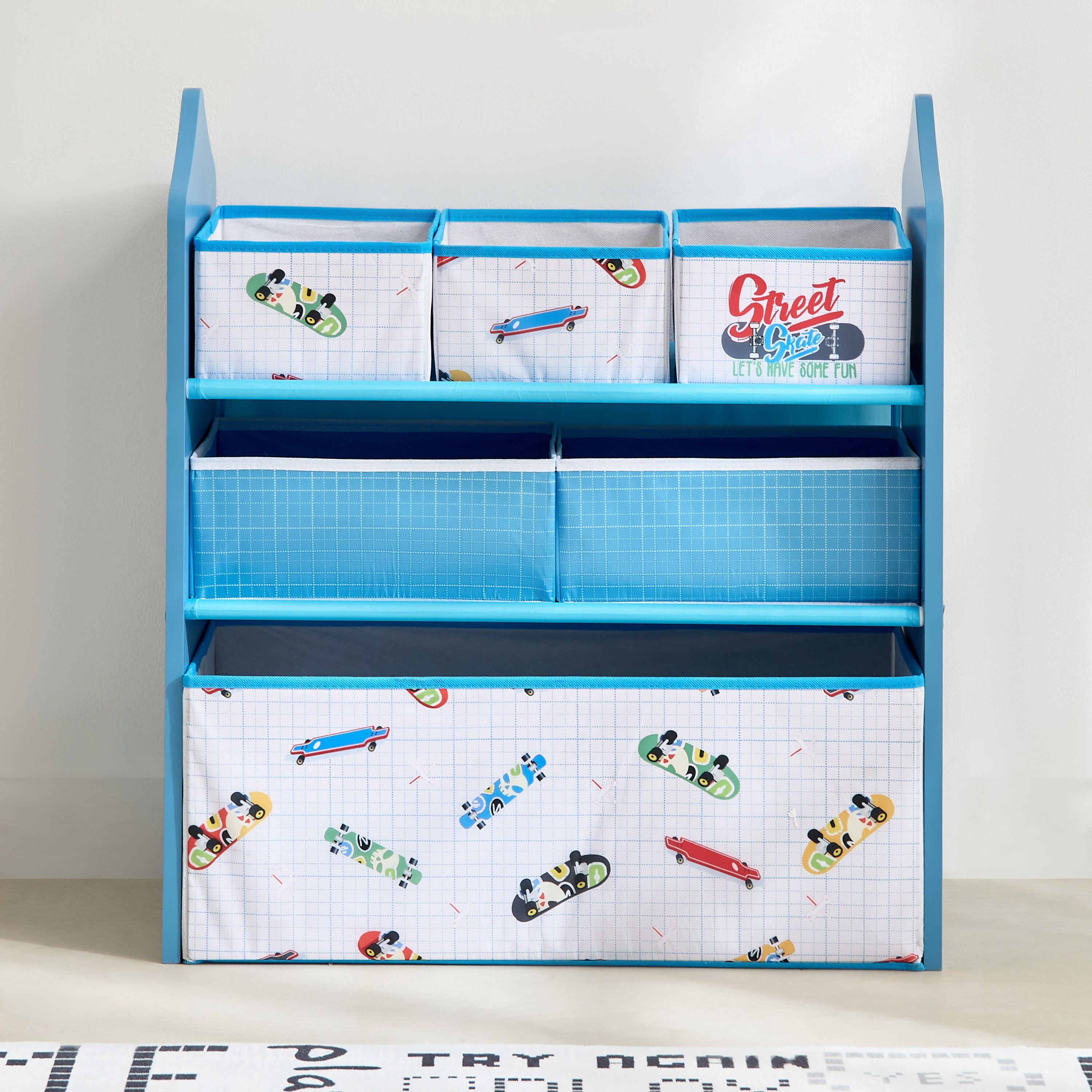 Gearhead Candice Baseball Fabric Storage Rack with 6 Bins - 63x30x70 cm-PROMO_HB_AE_B1G1_250925-image-2
