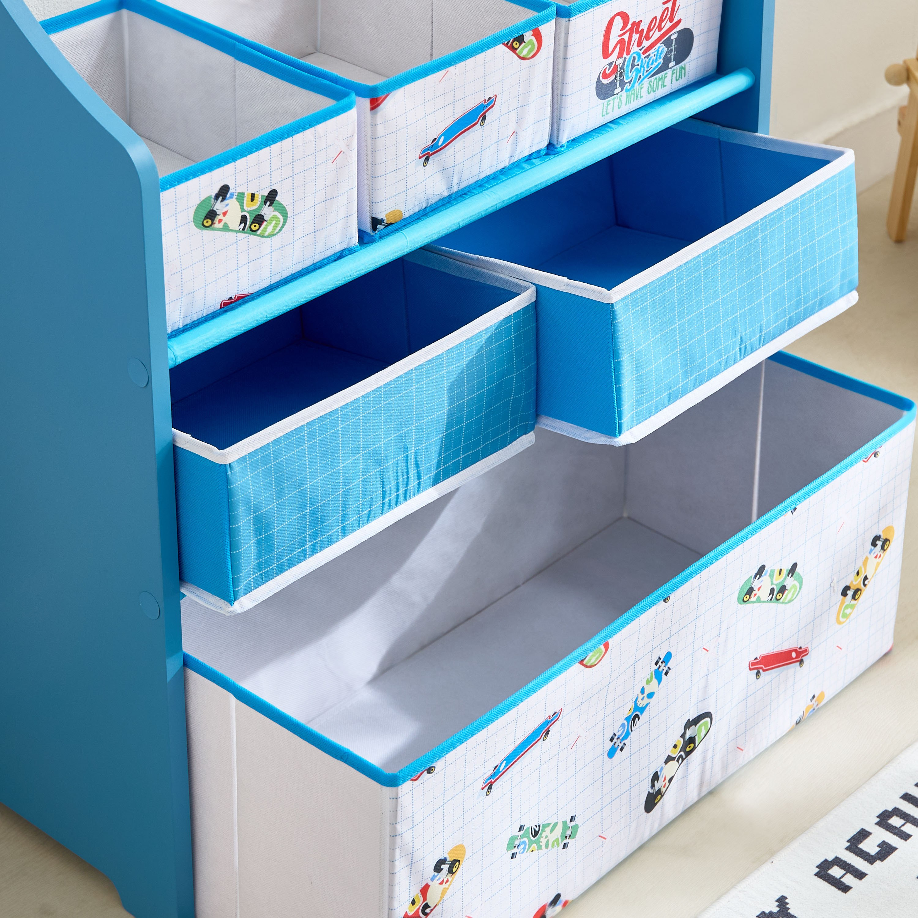 Gearhead Candice Baseball Fabric Storage Rack with 6 Bins - 63x30x70 cm-PROMO_HB_AE_B1G1_250925-image-3