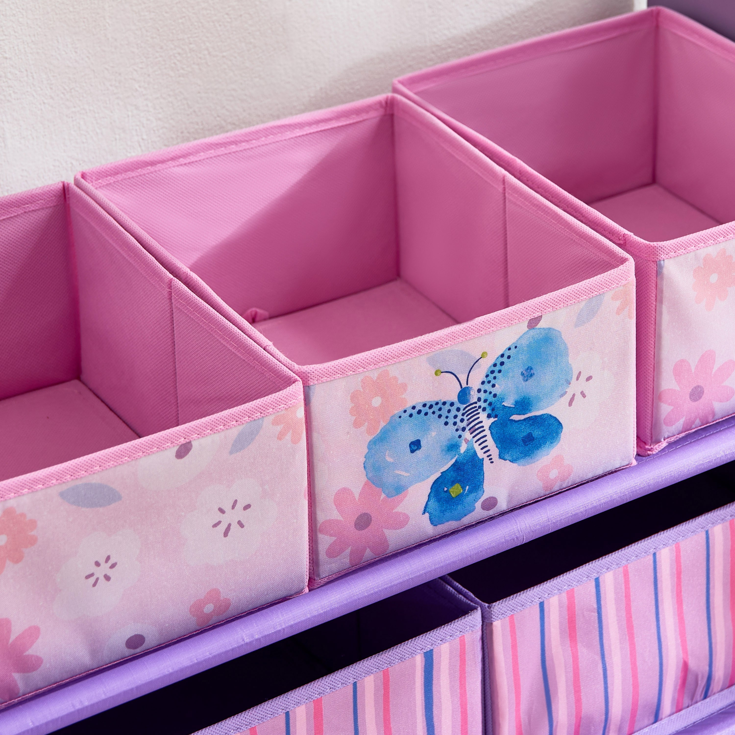 Meadows Candice Butterfly Fabric Storage Rack with 6 Bins - 63x30x70 cm-PROMO_HB_AE_B1G1_250925-image-3