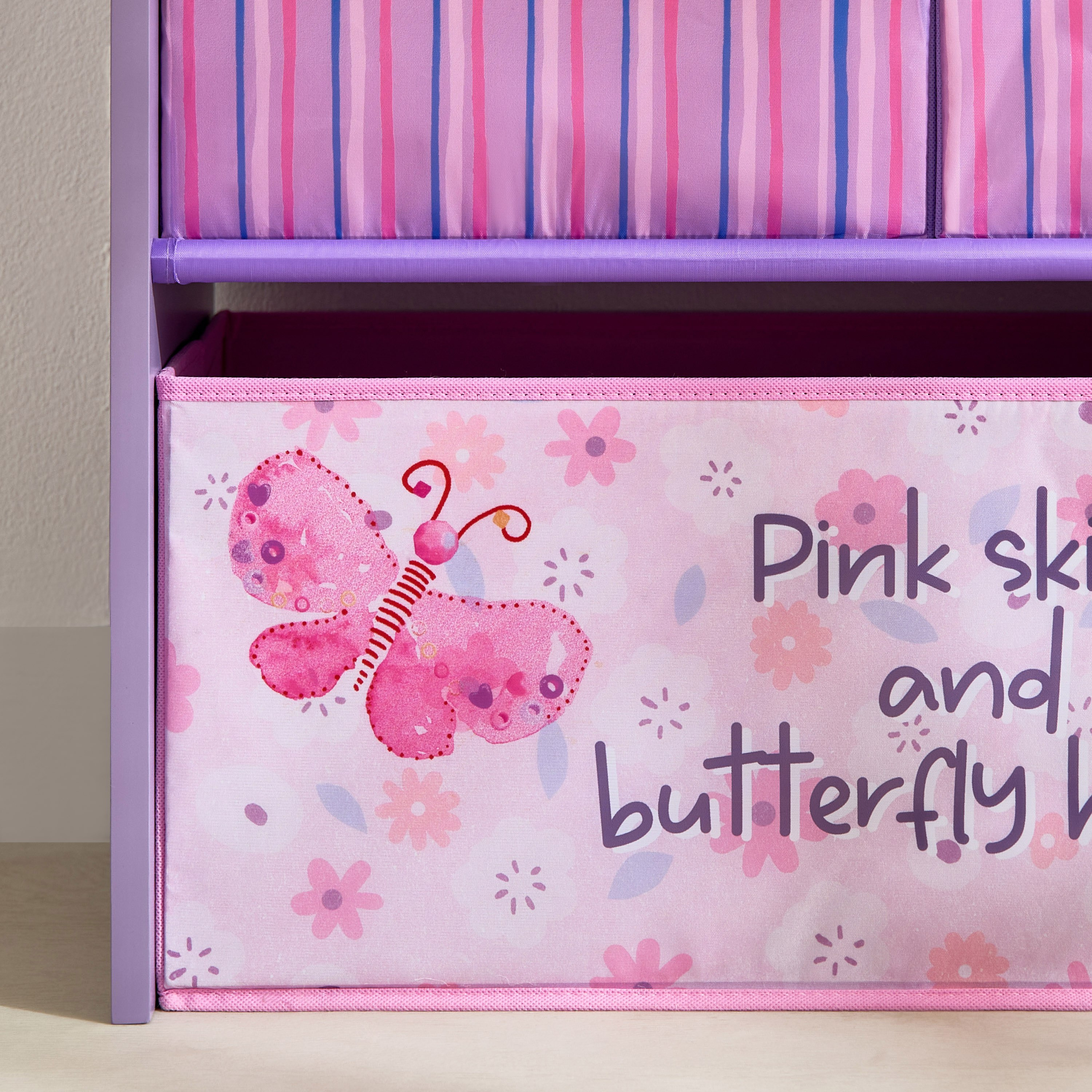 Meadows Candice Butterfly Fabric Storage Rack with 6 Bins - 63x30x70 cm-PROMO_HB_AE_B1G1_250925-image-4