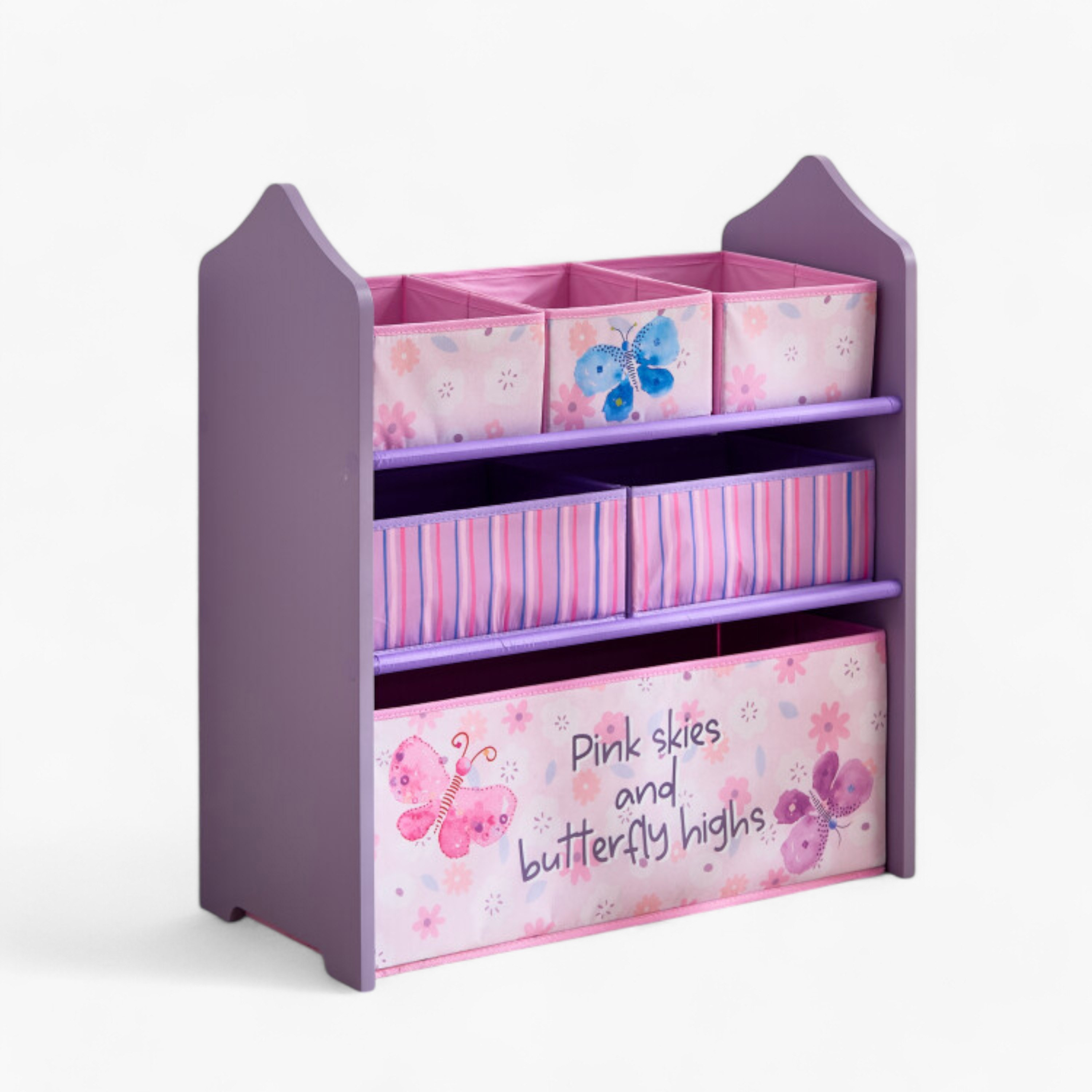 Meadows Candice Butterfly Fabric Storage Rack with 6 Bins - 63x30x70 cm-PROMO_HB_AE_B1G1_250925-image-7
