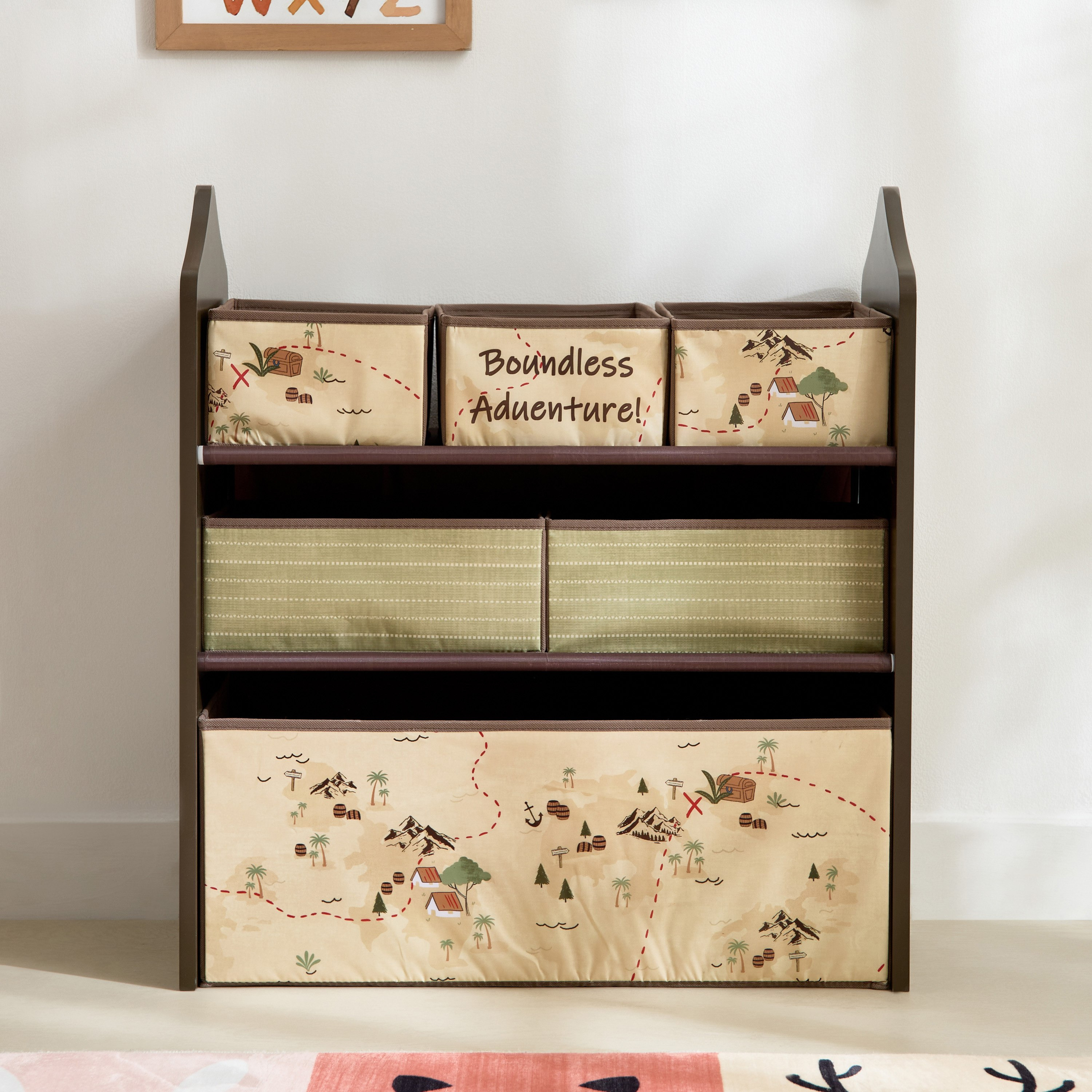 Adventurer Candice Colorchoc Fabric Storage Rack with 6 Bins - 63x30x70 cm-hbxkidsandyouth-bathandlaundry-bathroomaccessories-image-2