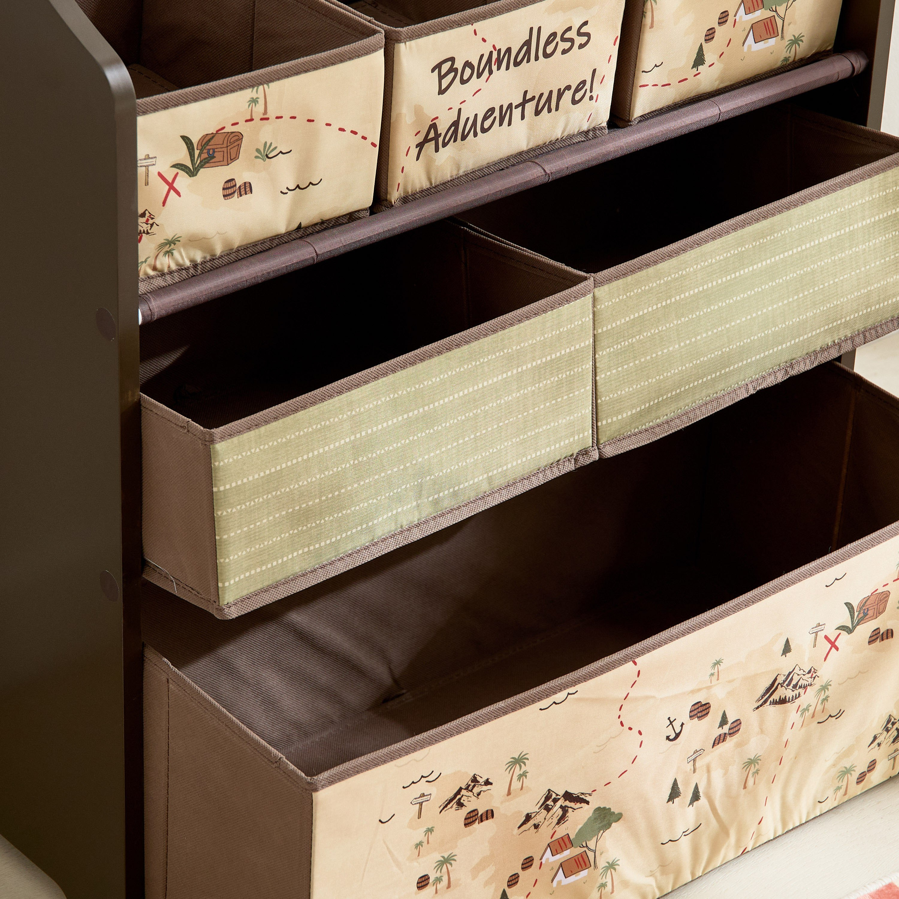 Adventurer Candice Colorchoc Fabric Storage Rack with 6 Bins - 63x30x70 cm-hbxkidsandyouth-bathandlaundry-bathroomaccessories-image-5