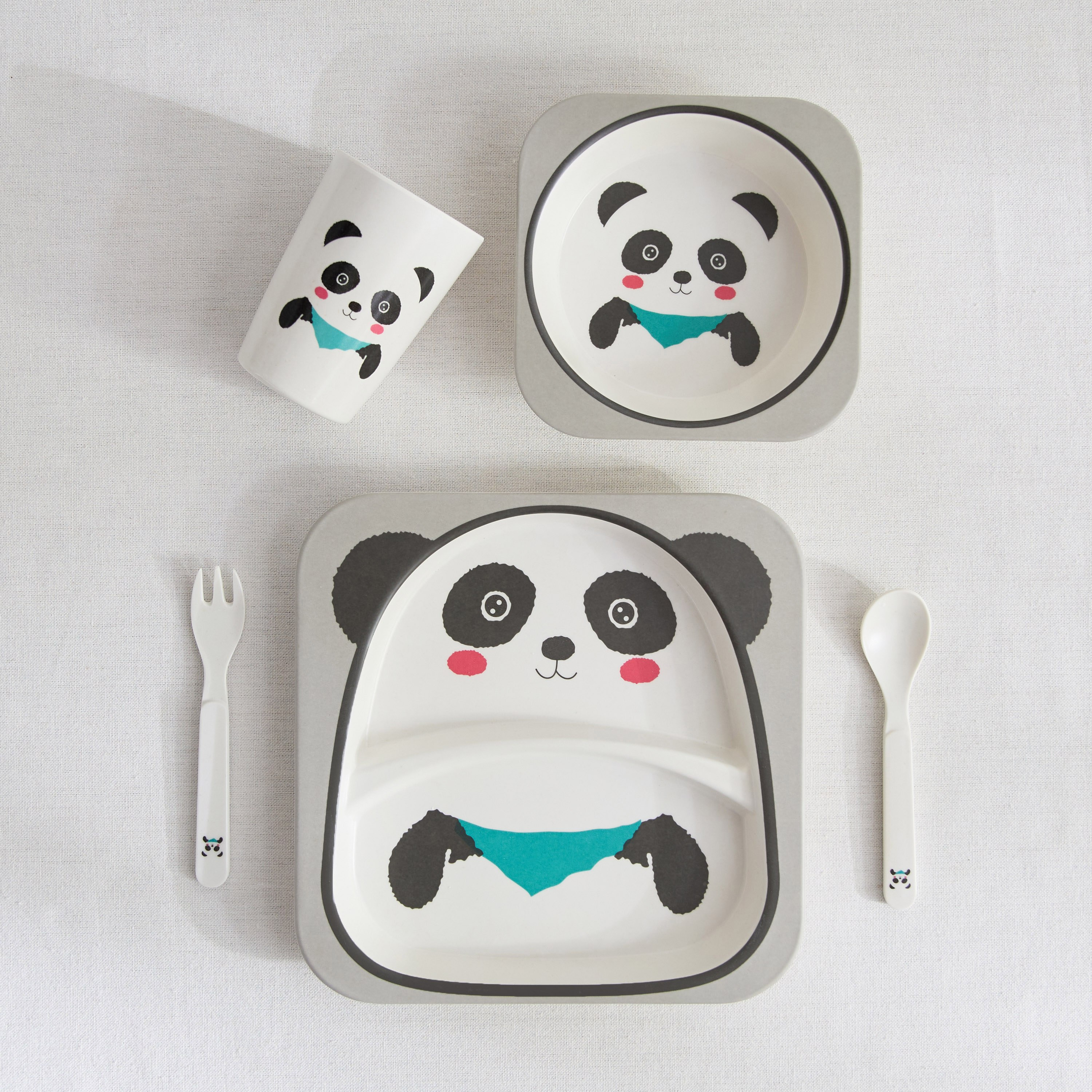Panda 5-Piece Bamboo Dinner Set-hbxhomeware-hbxkidsandyouth-image-1