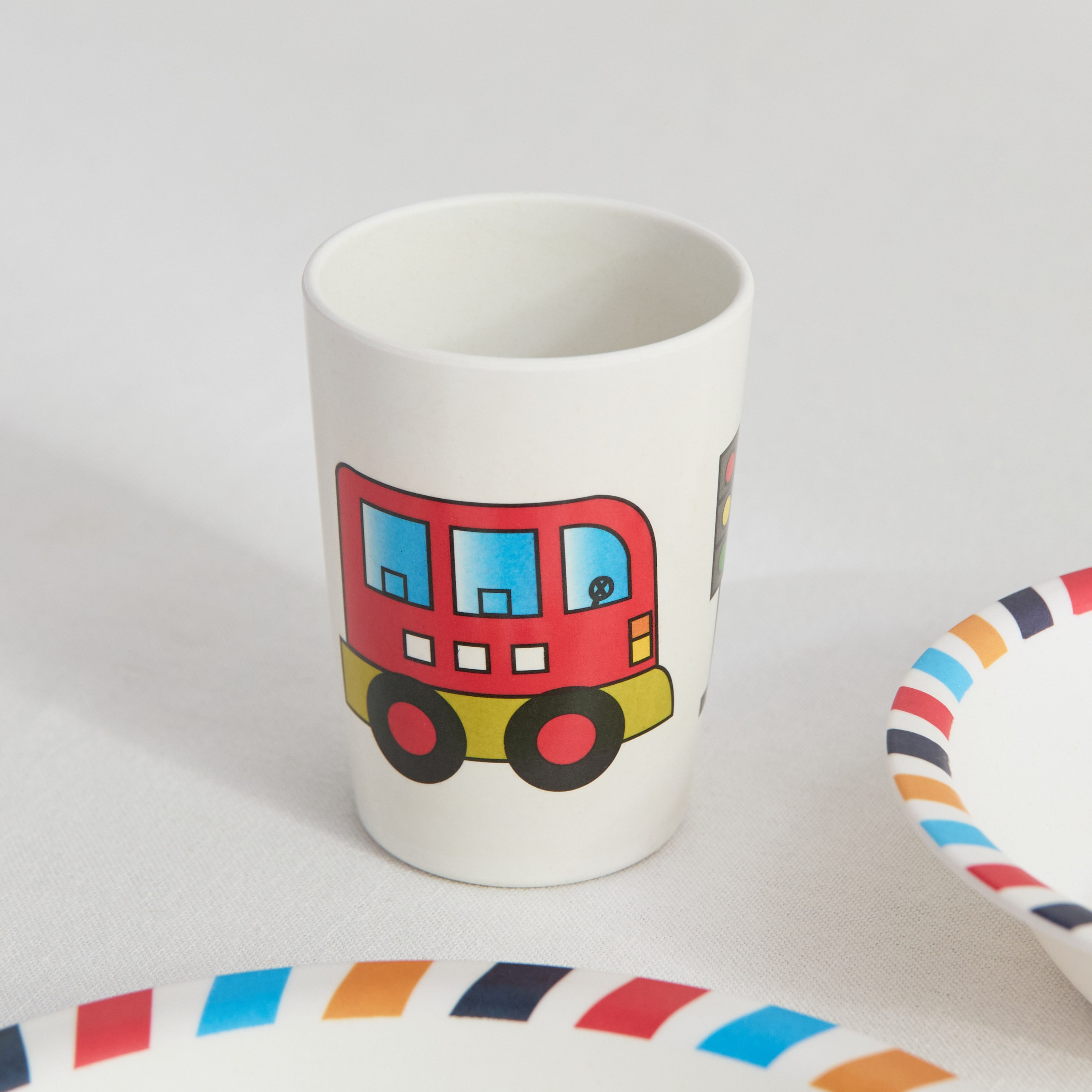 Vehicle 5-Piece Bamboo Dinner Set-hbxhomeware-hbxkidsandyouth-image-2