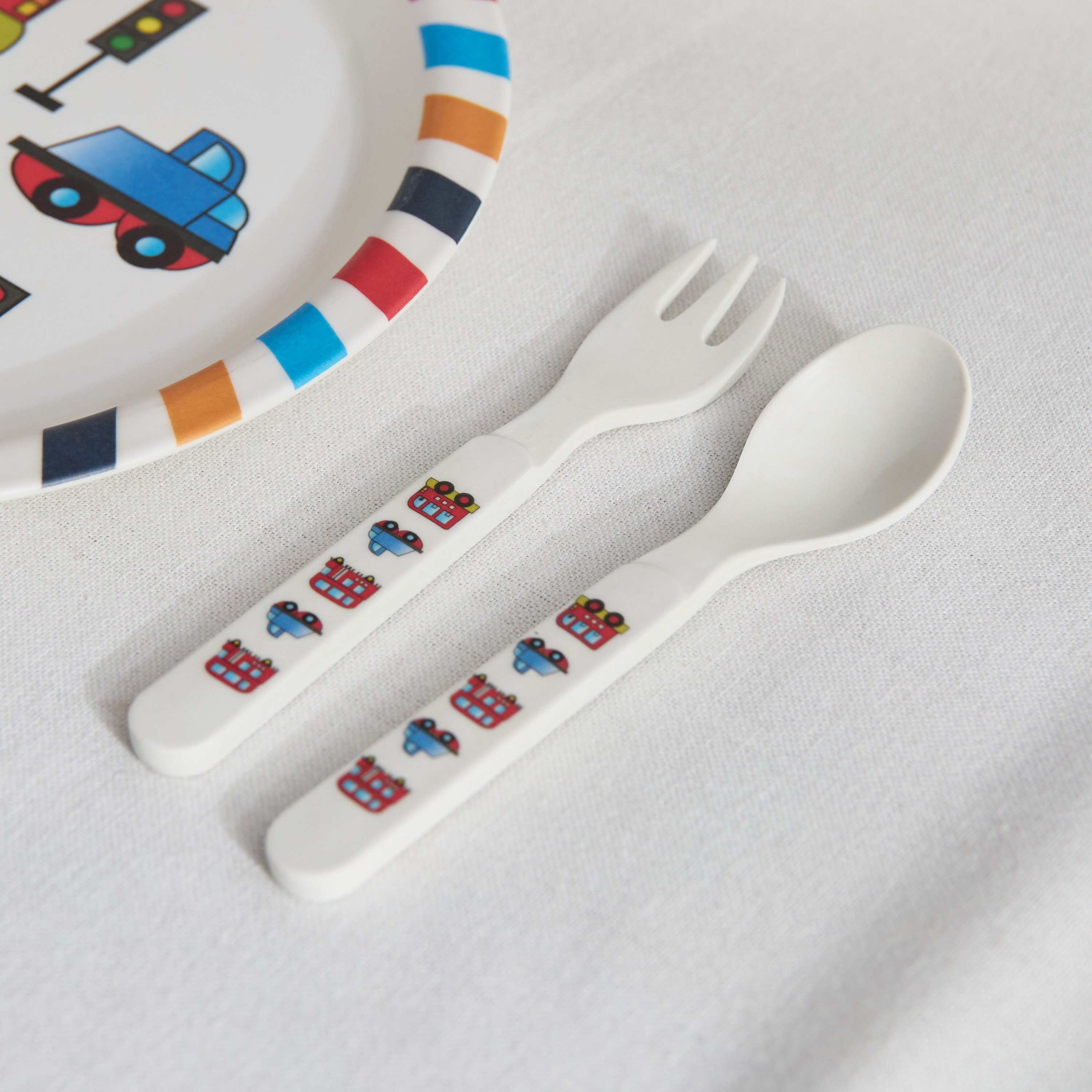 Vehicle 5-Piece Bamboo Dinner Set-hbxhomeware-hbxkidsandyouth-image-3